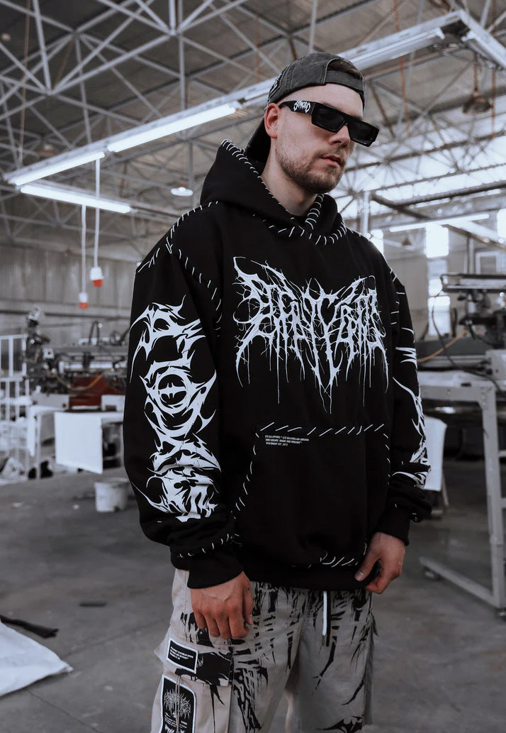 Stay Cold Apparel - Void Woven Oversized Black - Hoodie
