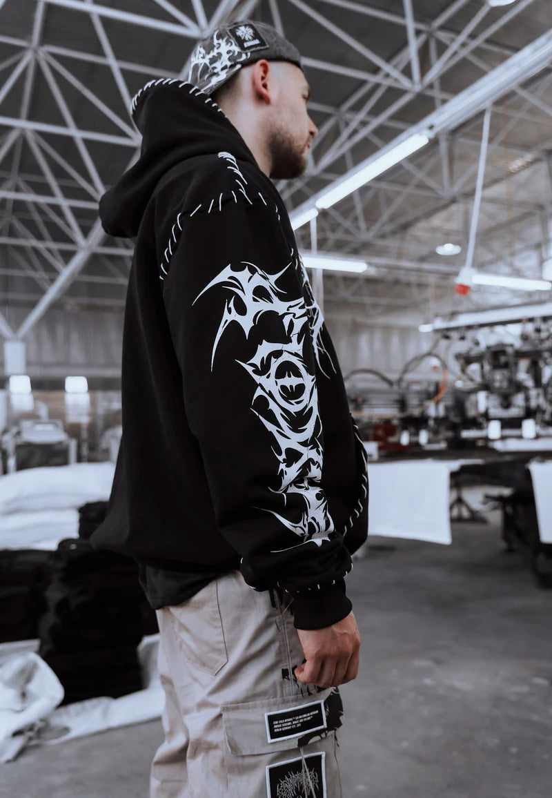 Stay Cold Apparel - Void Woven Oversized Black - Hoodie | Men-Image