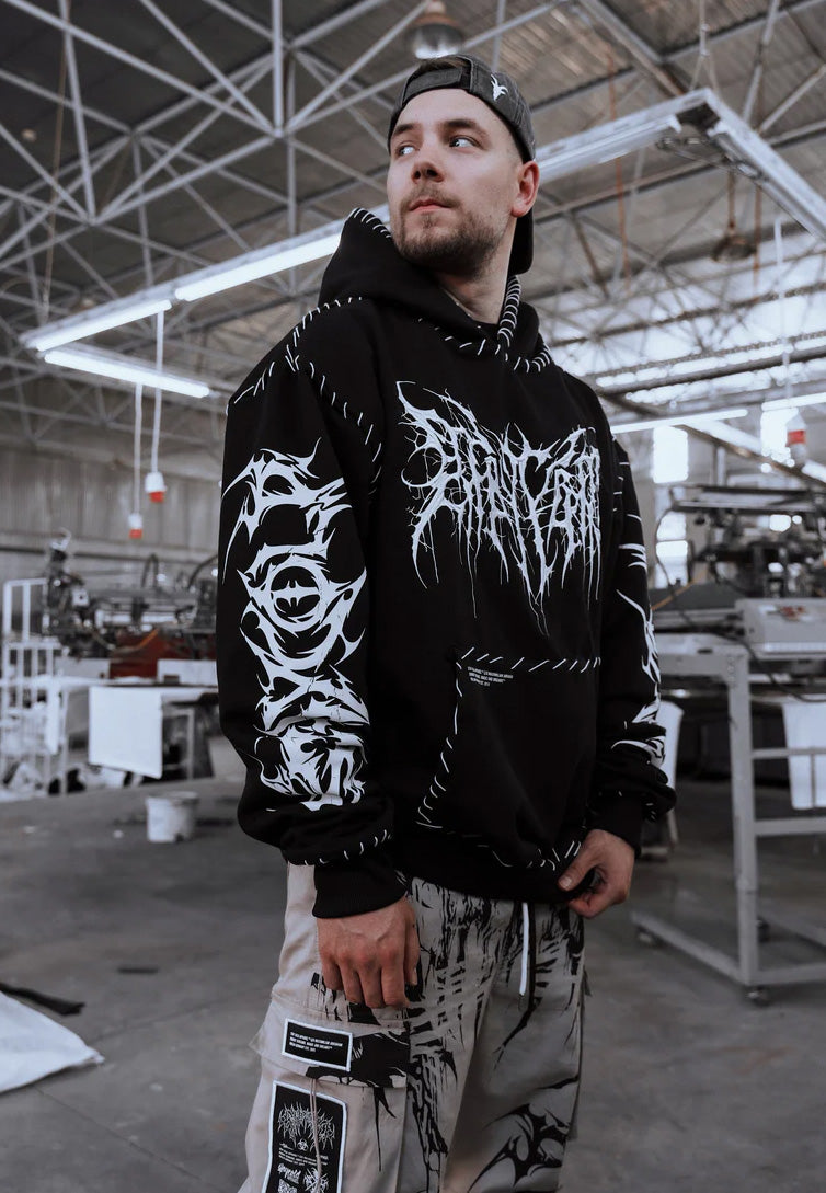 Stay Cold Apparel - Void Woven Oversized Black - Hoodie | Men-Image