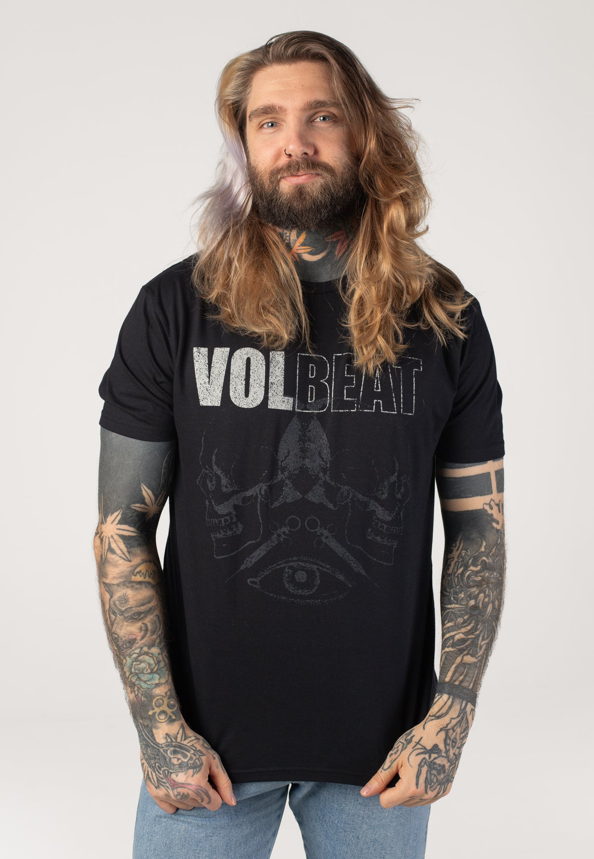 Volbeat Mirrored Skulls Camiseta
