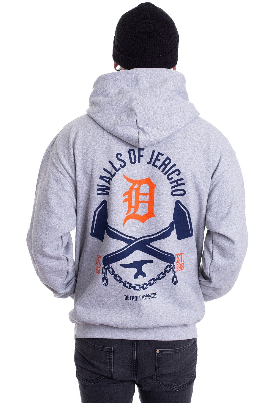 Walls Of Jericho - Made In Detroit Sportsgrey - Hoodie | Men-Image