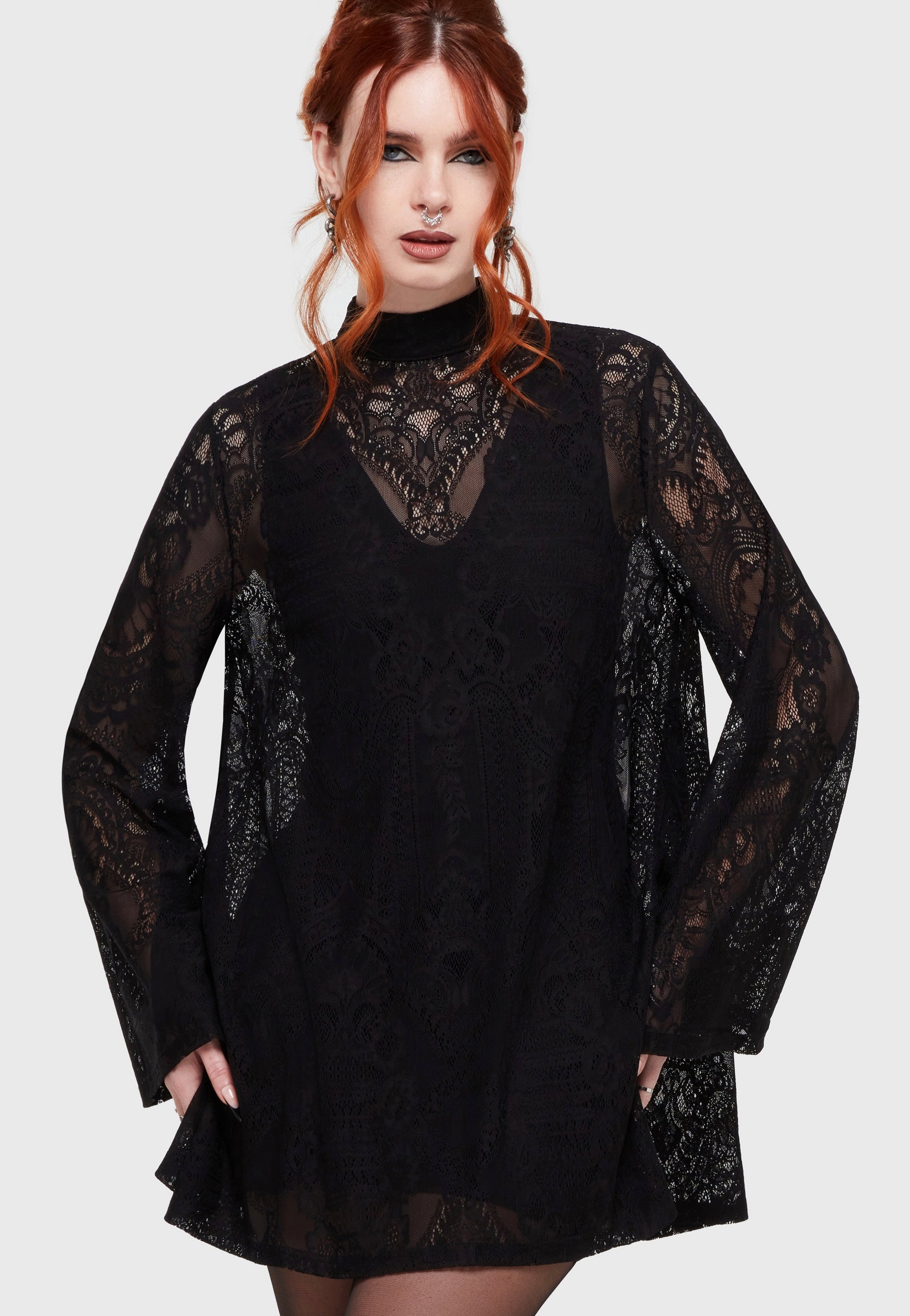 Killstar - Waltz In Mourning Mini Black - Dress | Women-Image
