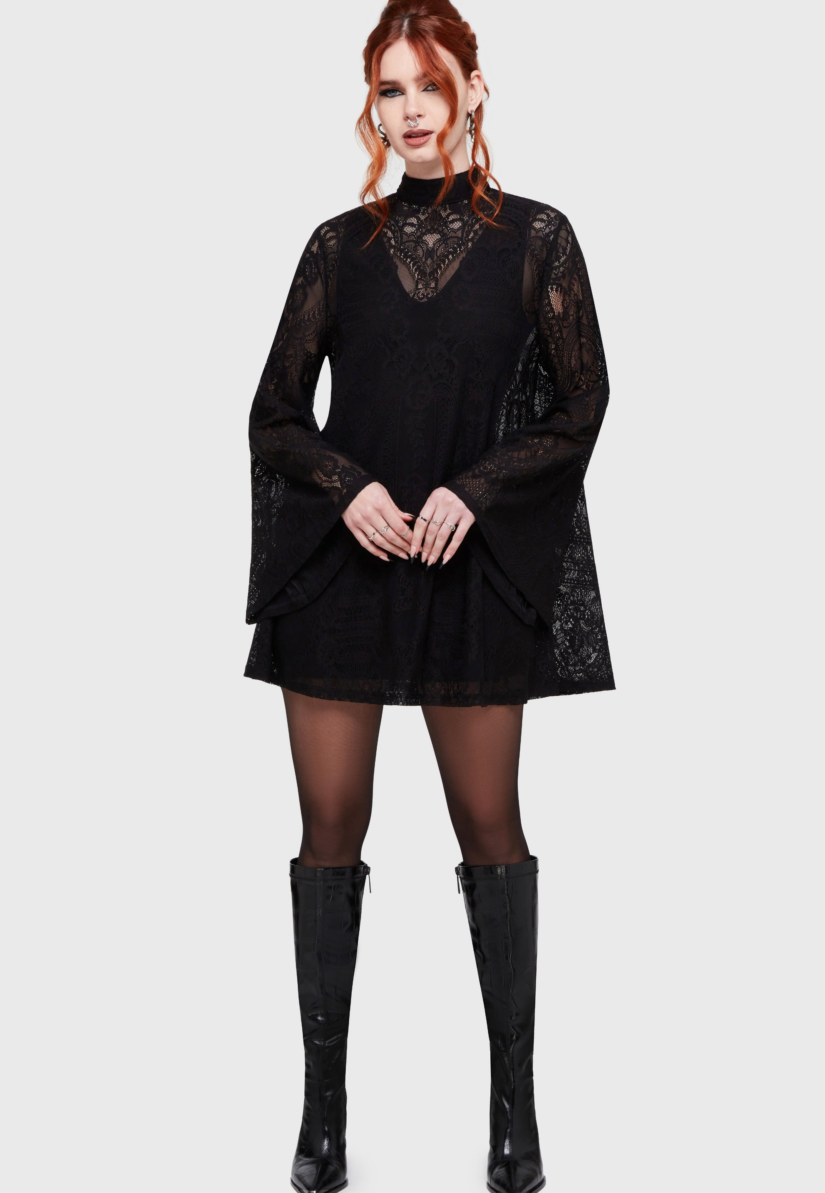 Killstar - Waltz In Mourning Mini Black - Dress | Women-Image