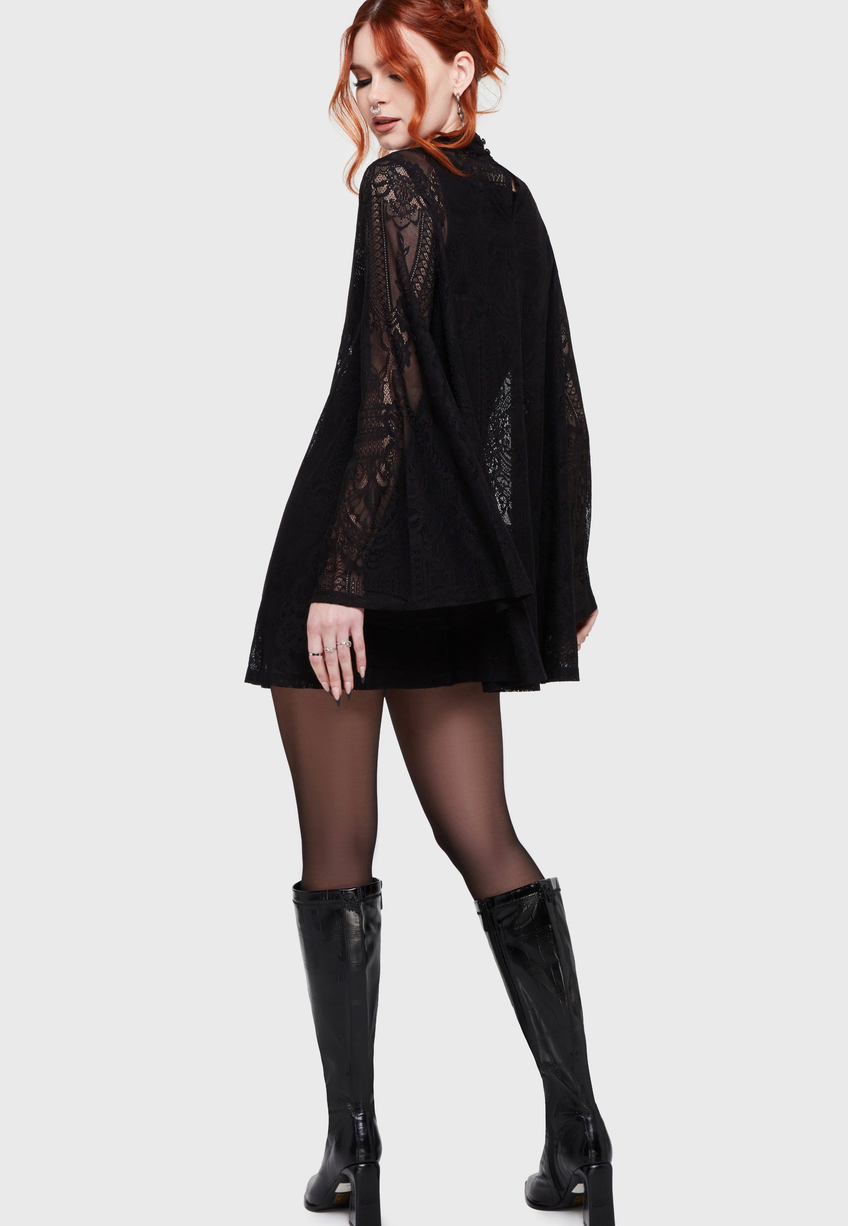 Killstar - Waltz In Mourning Mini Black - Dress | Women-Image