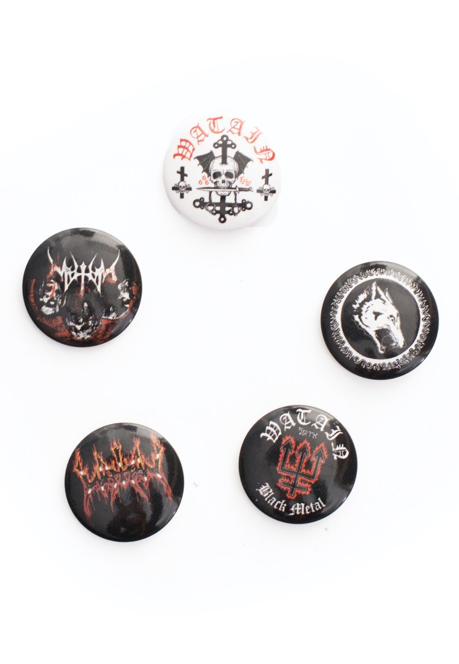 Watain - Black Metal Militia Pack Of 5 - Button Set
