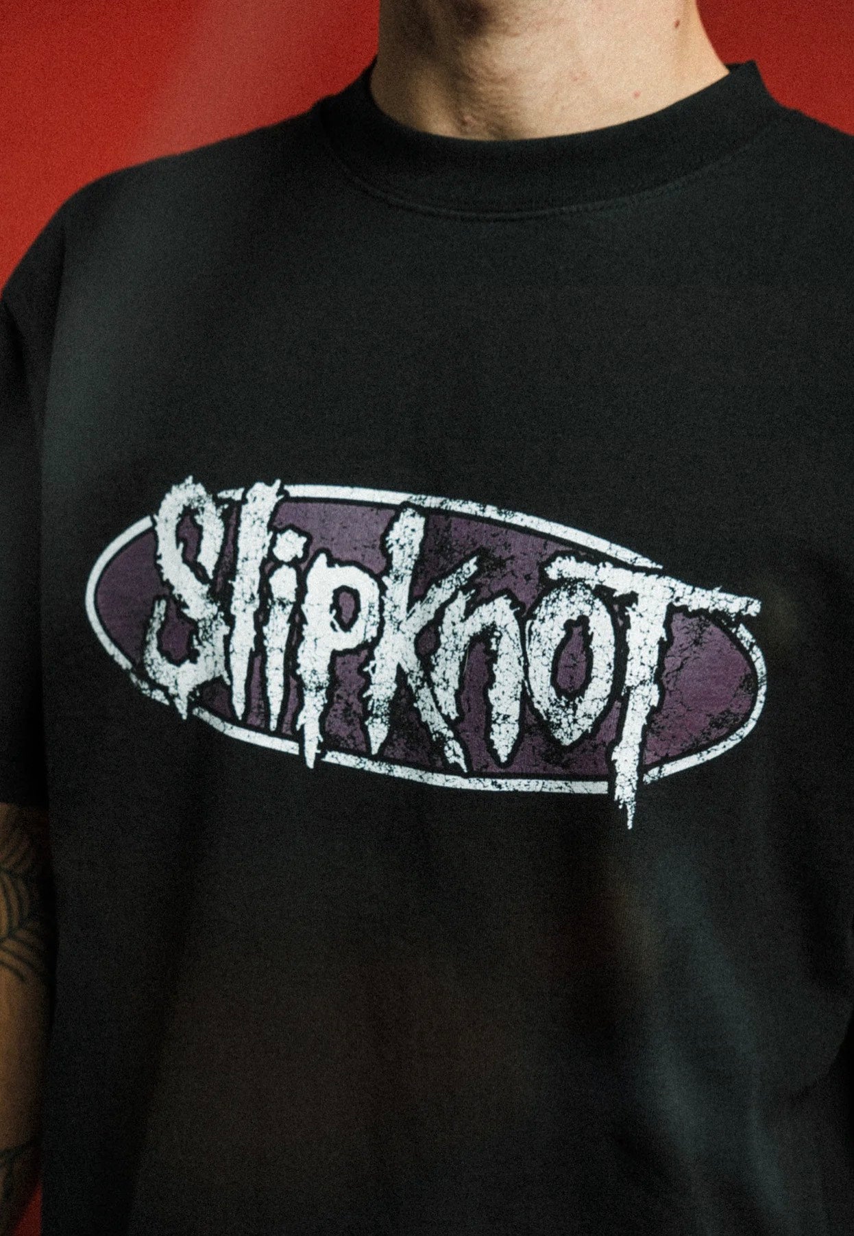 Welcome x Slipknot - Annihilation Boxy Garment-Dyed Black - T