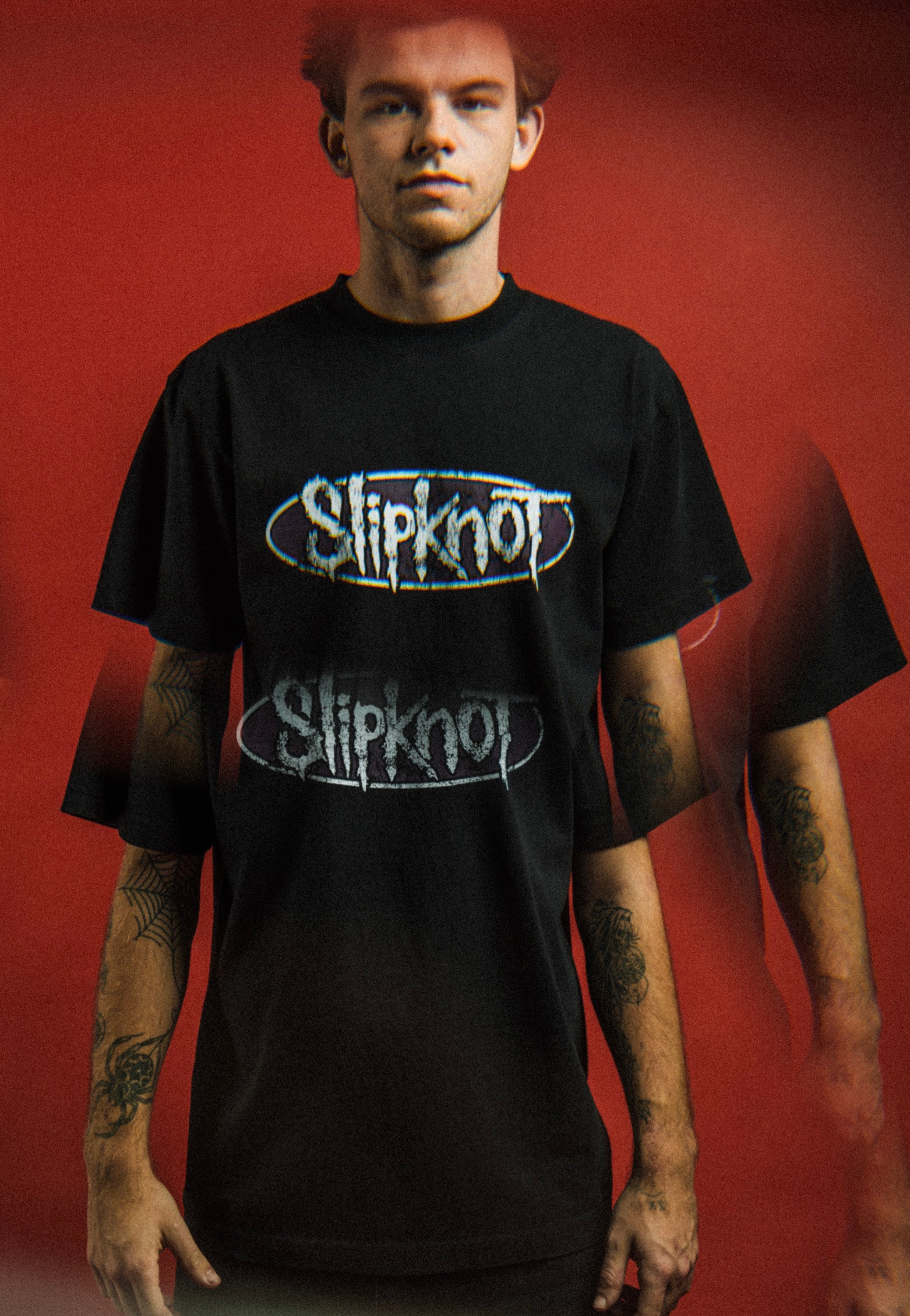Welcome x Slipknot - Annihilation Boxy Garment-Dyed Black - T