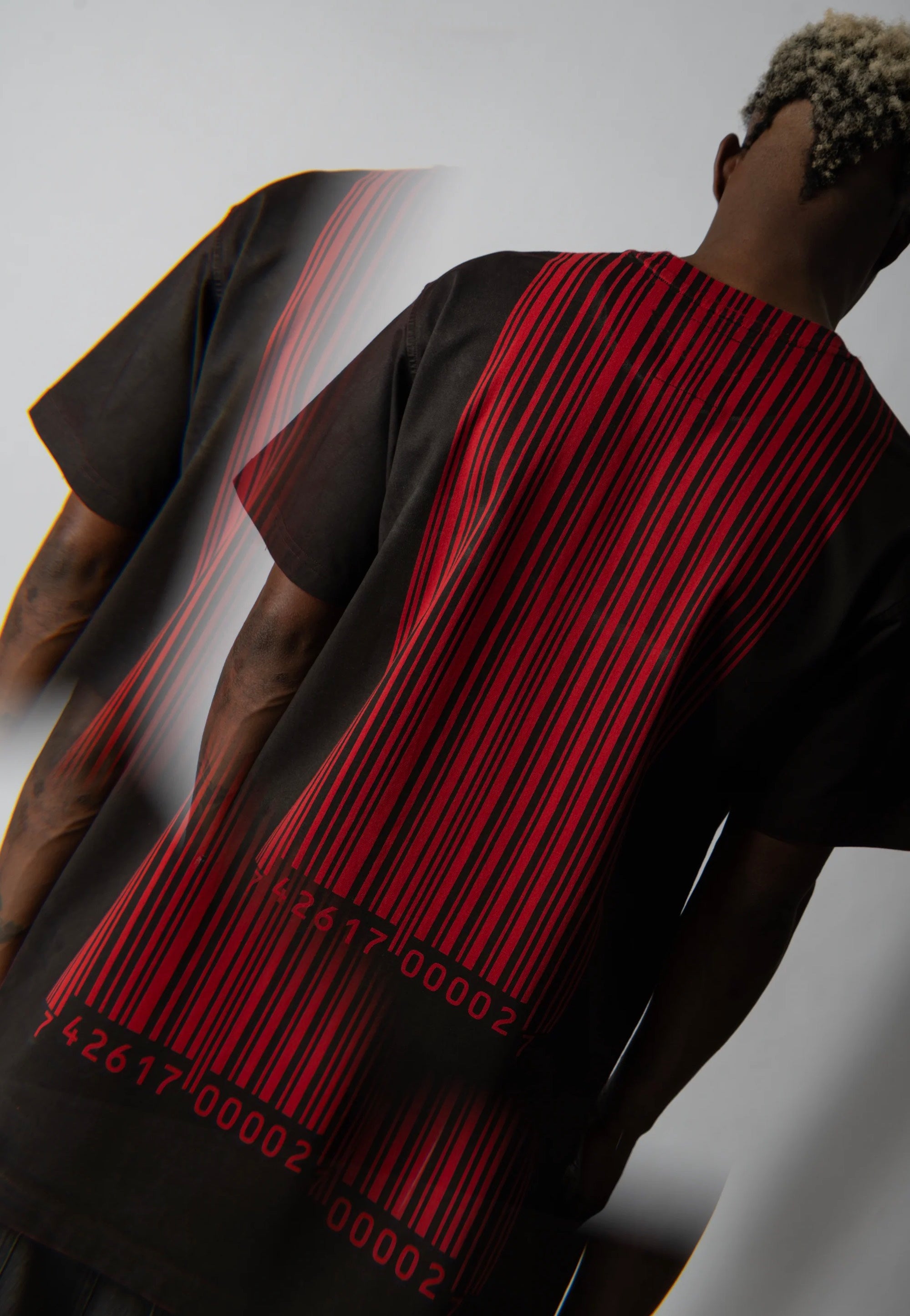 Welcome x Slipknot - Barcode Boxy Overprint Black/Red - T-Shirt | Men-Image