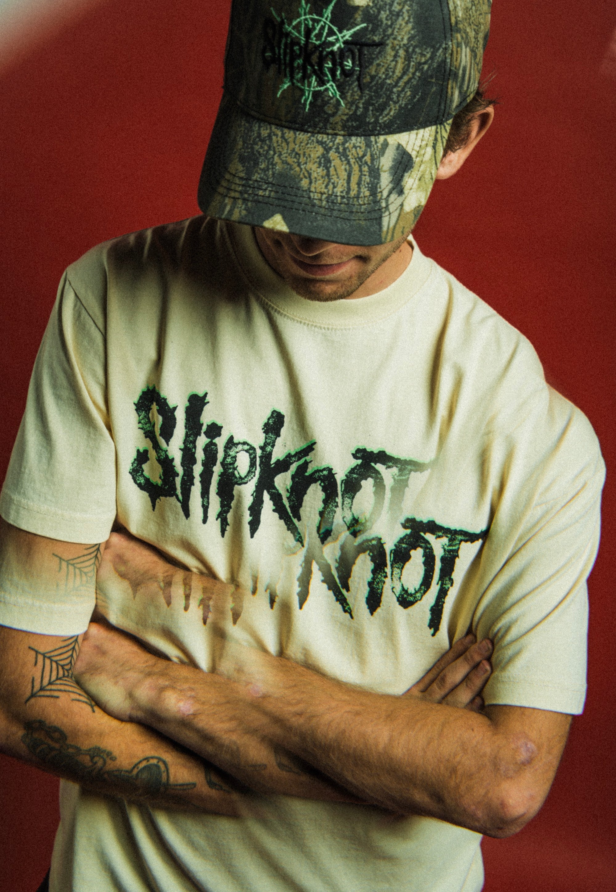 Welcome x Slipknot - Tomorrow Boxy Garment-Dyed Bone - T-Shirt