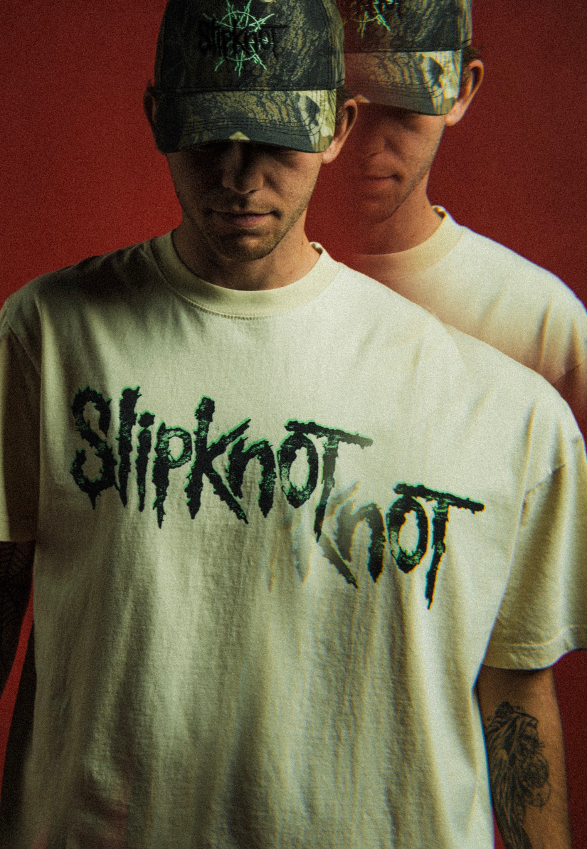 Welcome x Slipknot - Tomorrow Boxy Garment-Dyed Bone - T-Shirt
