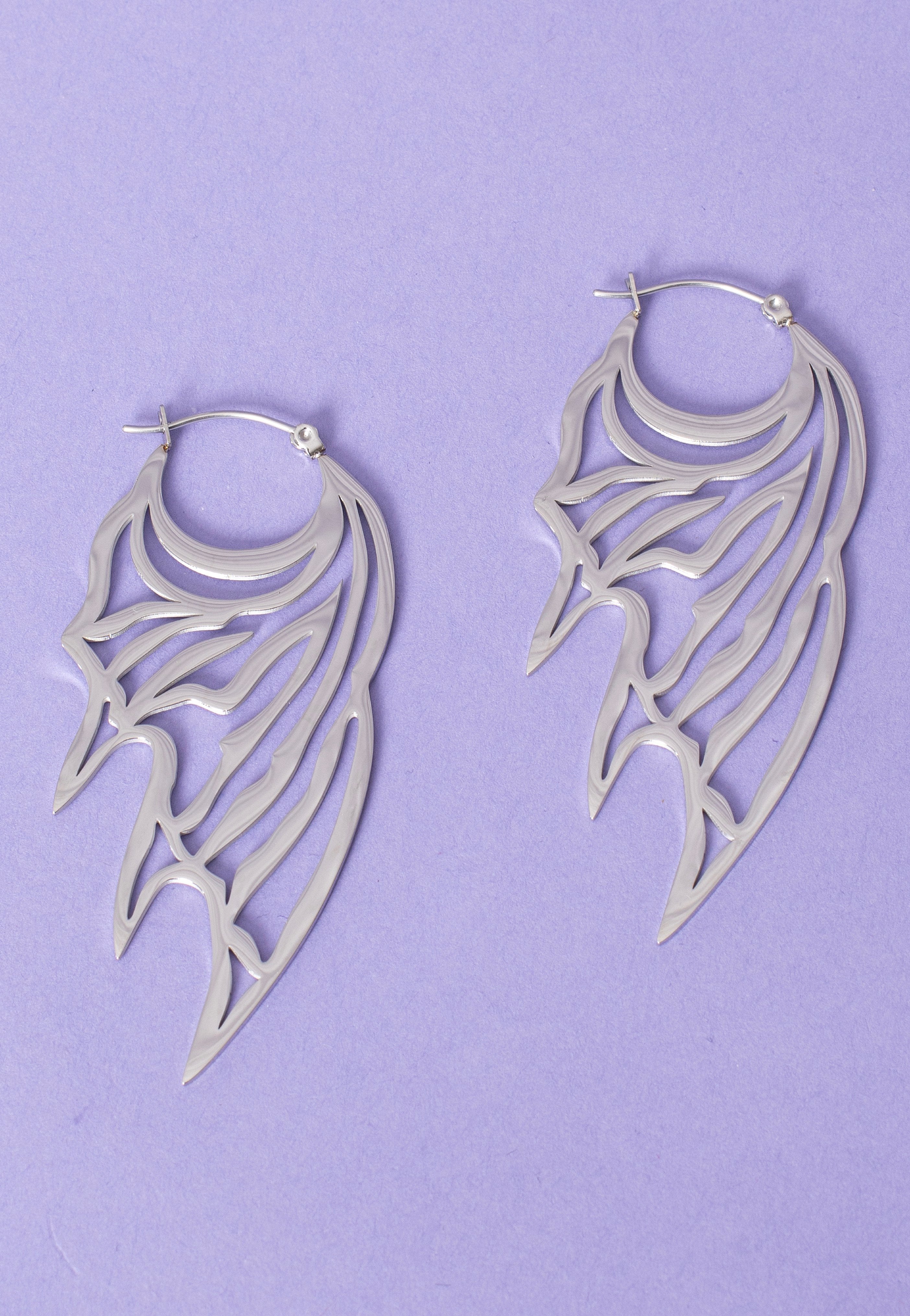 Wildcat - Devil Wing Silver - Earrings
