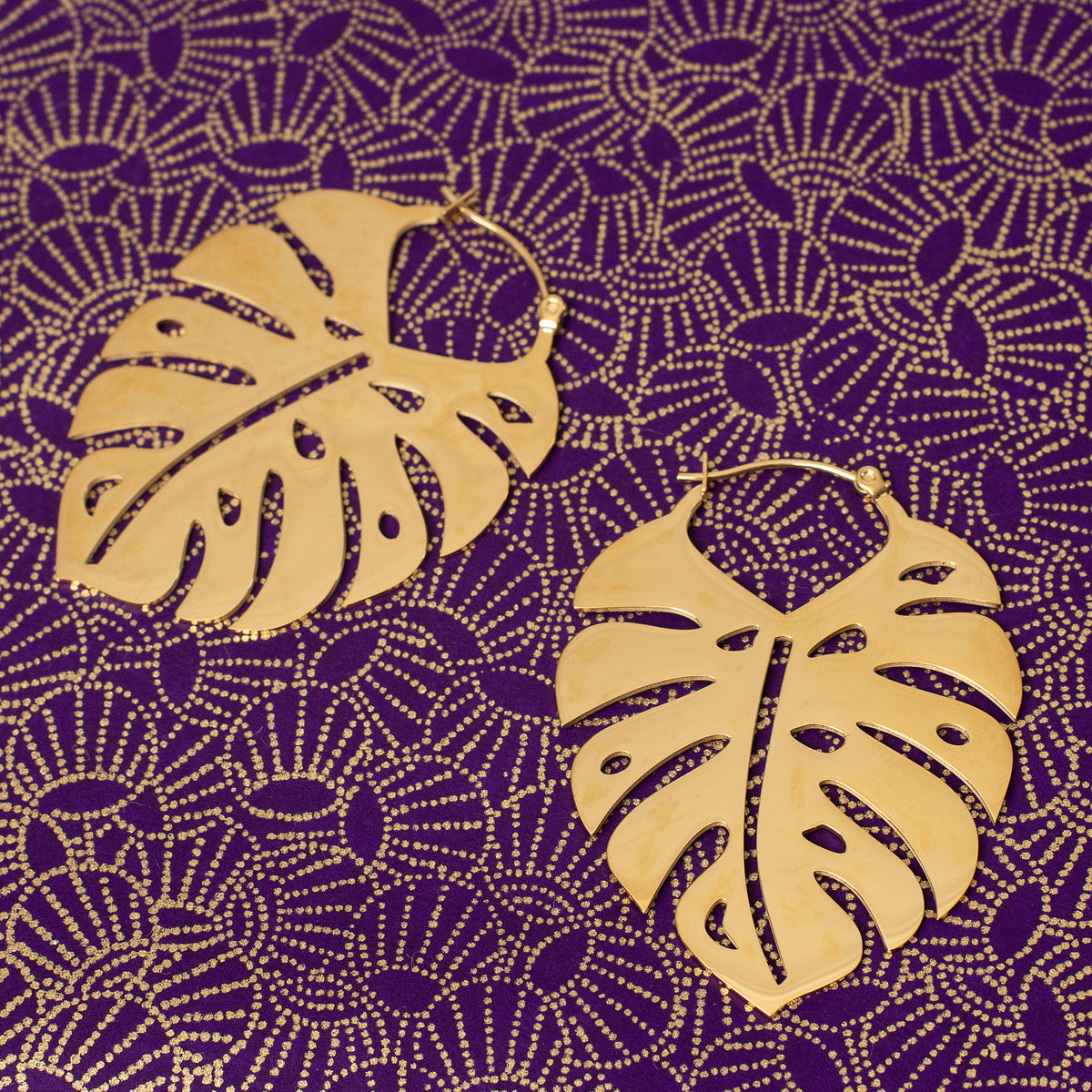 Wildcat - Monstera Leaf Gold - Ohrringe
