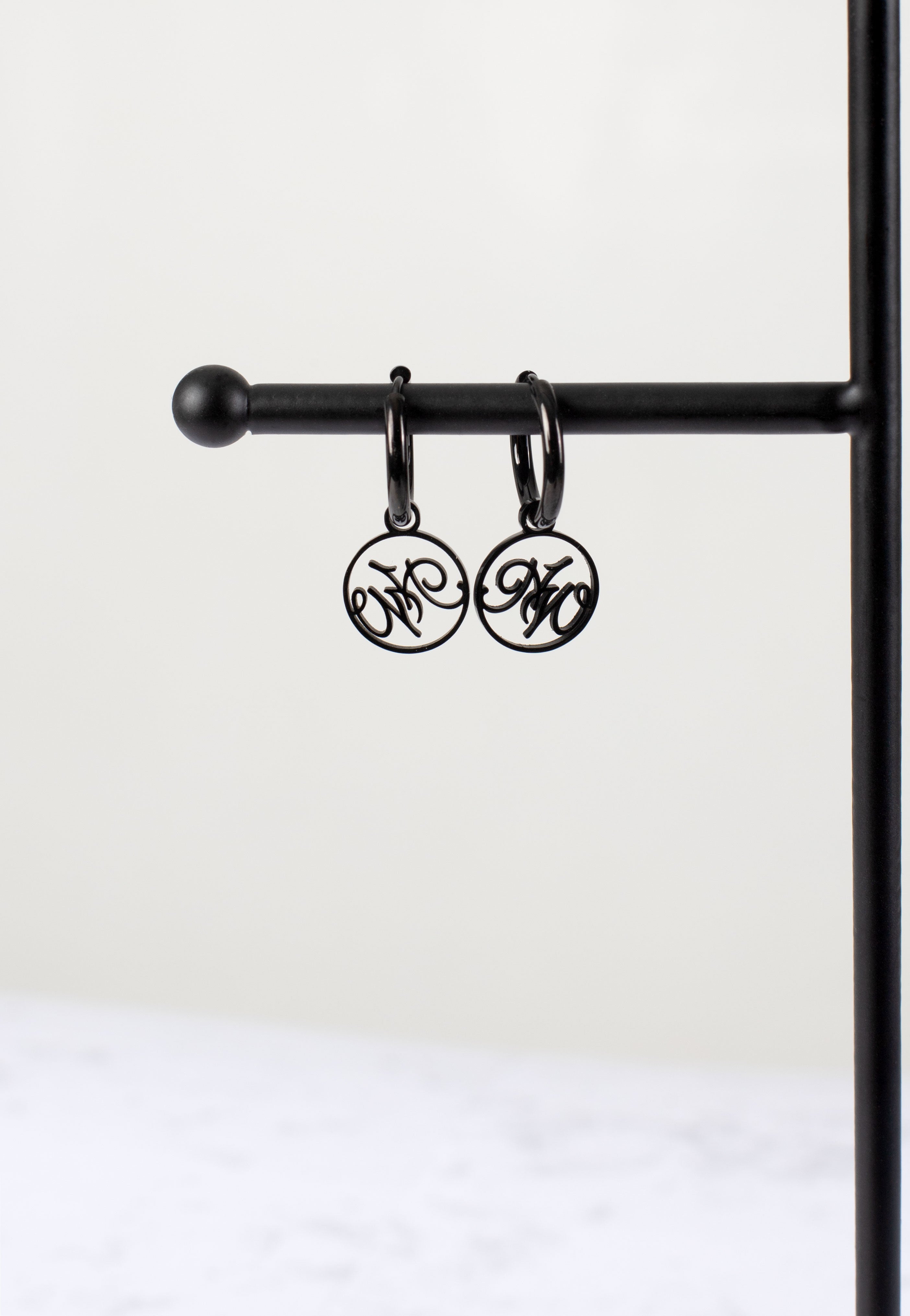 Wildcat x Nightwish - Little Cutted Hoops Black - Earrings | Neutral-Image