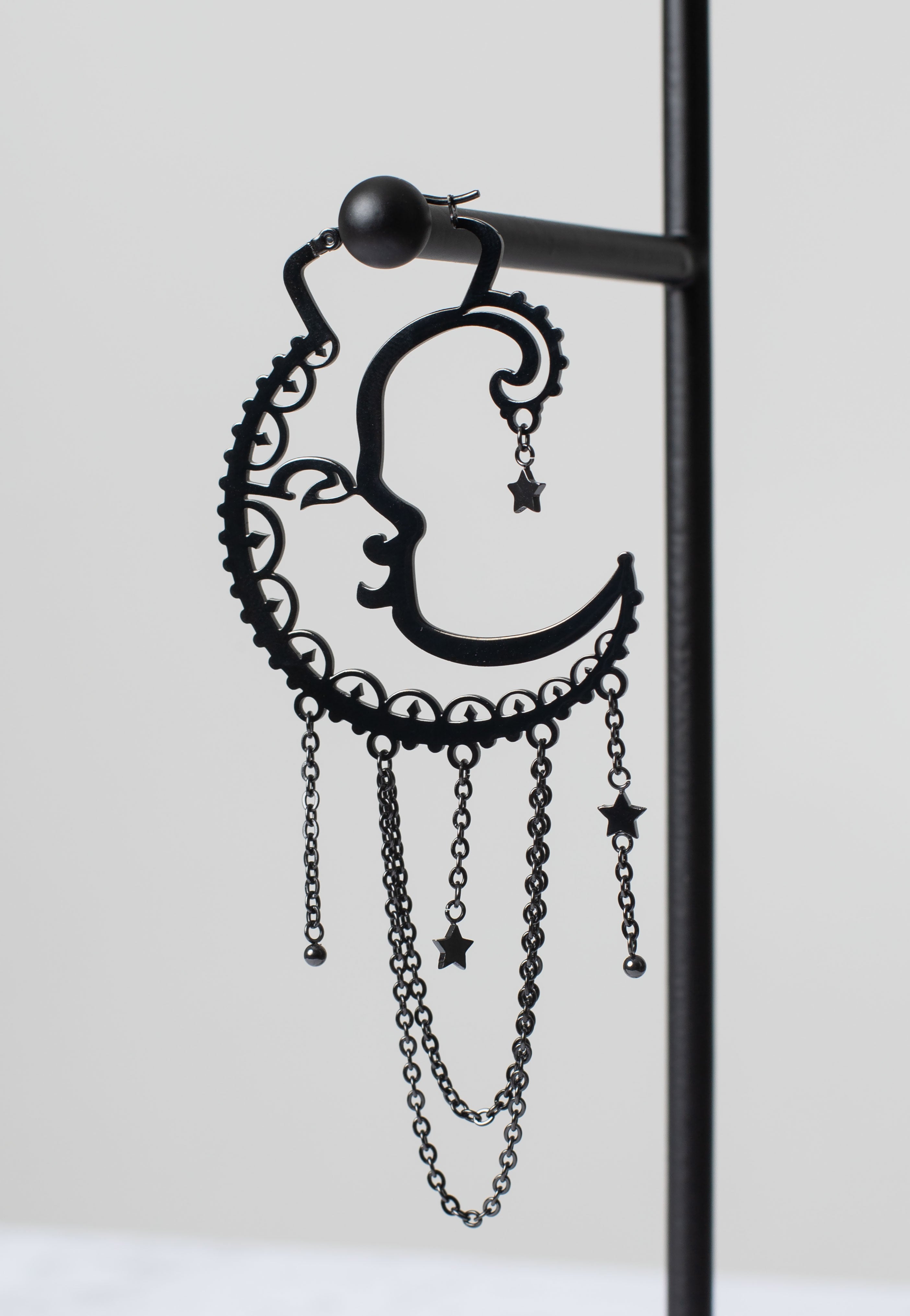 Wildcat - Oldschool Sun Moon Black - Earrings | Neutral-Image