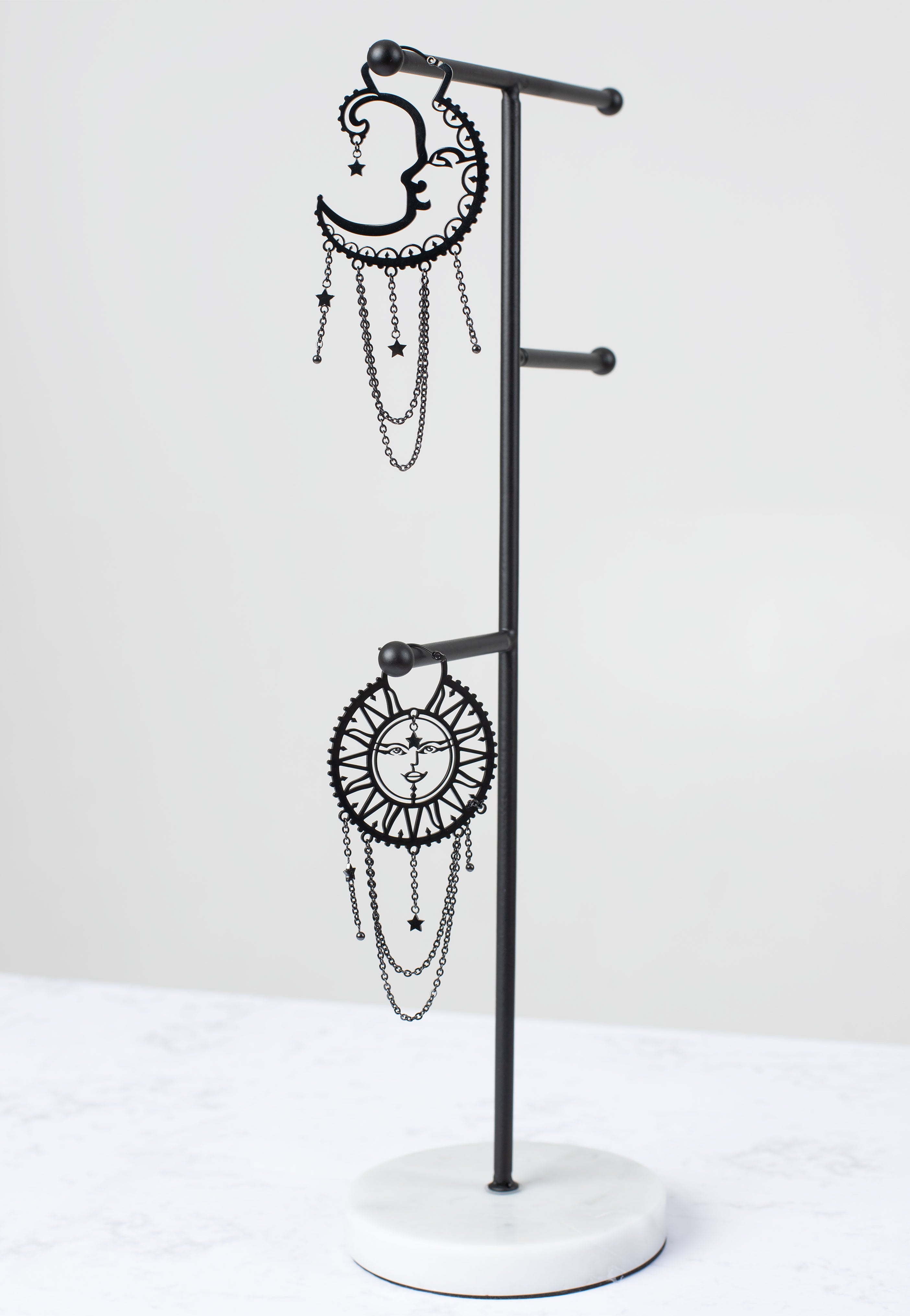 Wildcat - Oldschool Sun Moon Black - Earrings | Neutral-Image