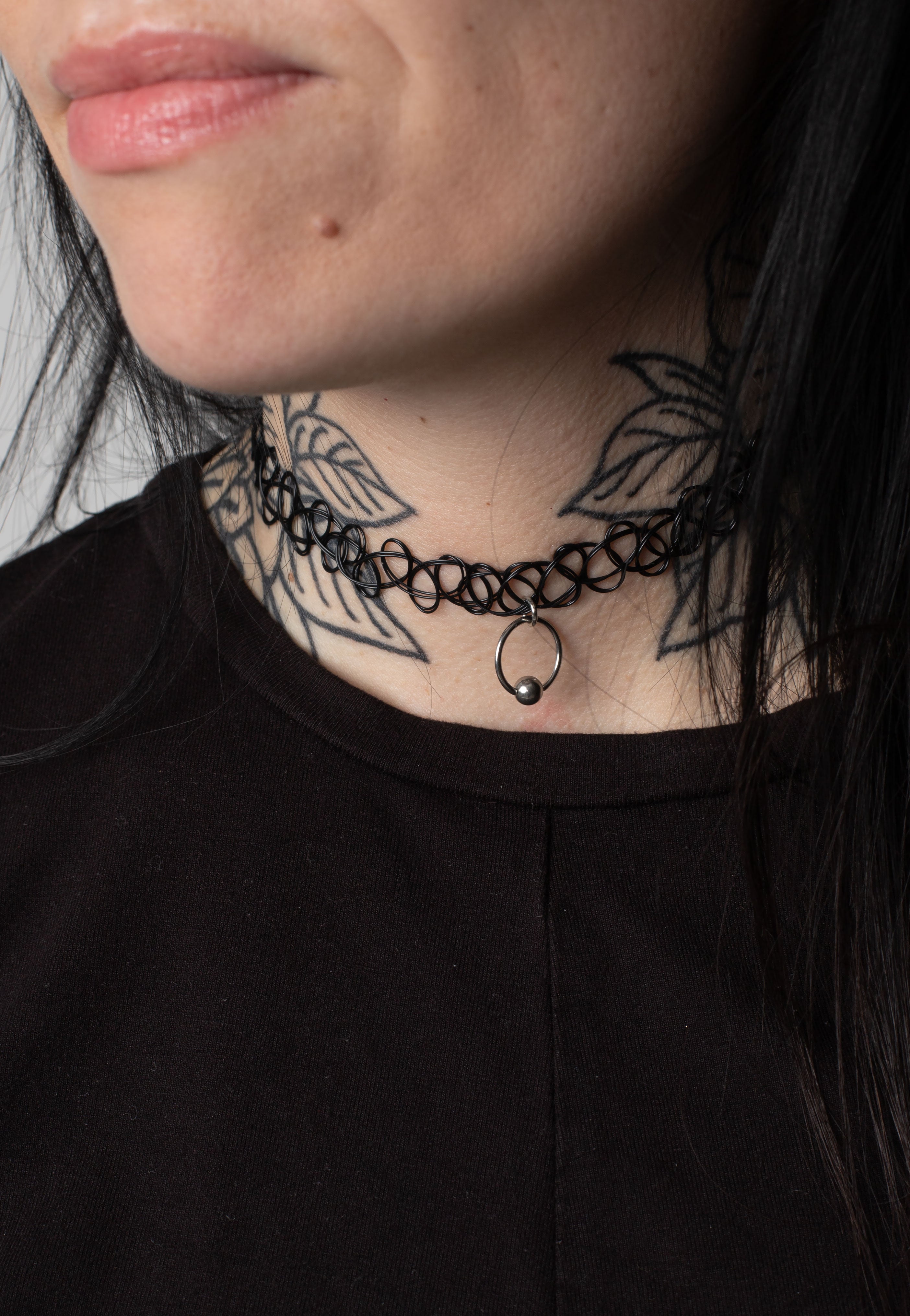 Wildcat - Ring Of O Tattoo Black - Choker | Neutral-Image