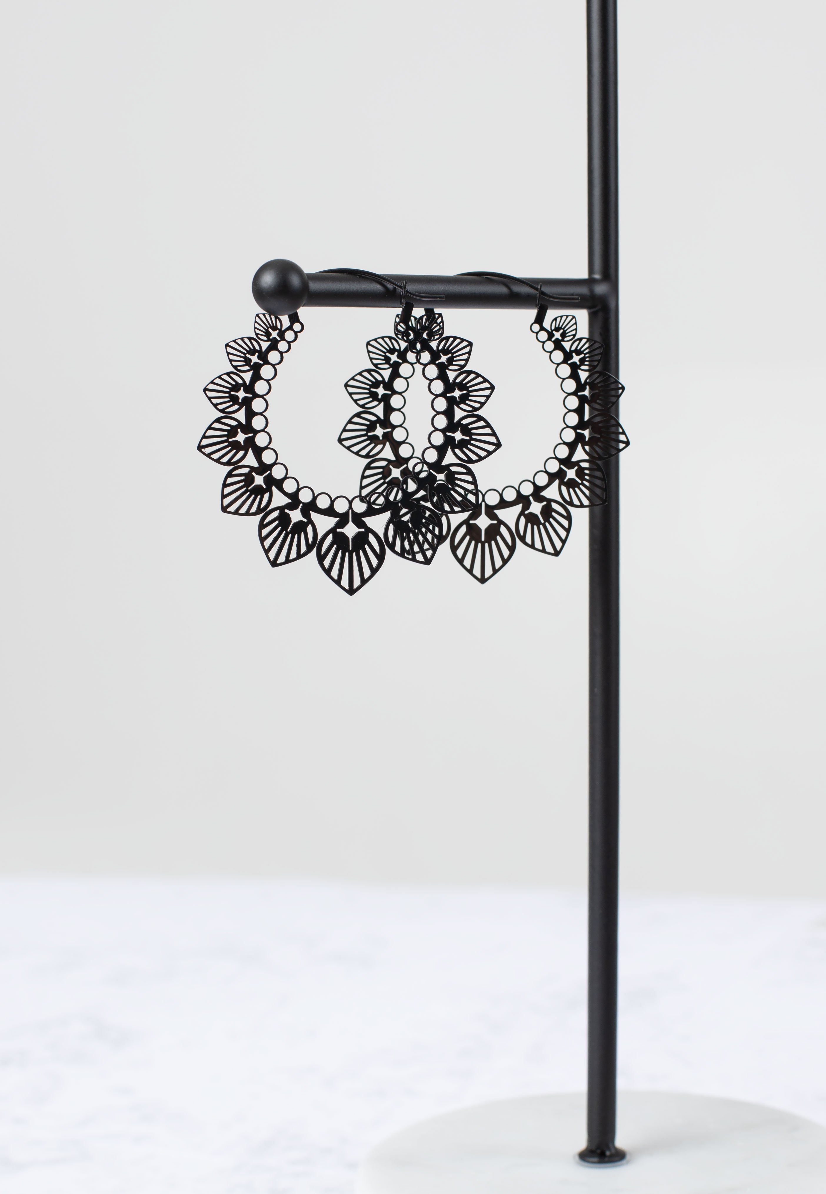 Wildcat - Sunflower Bubble Pairs Black - Earrings | Neutral-Image