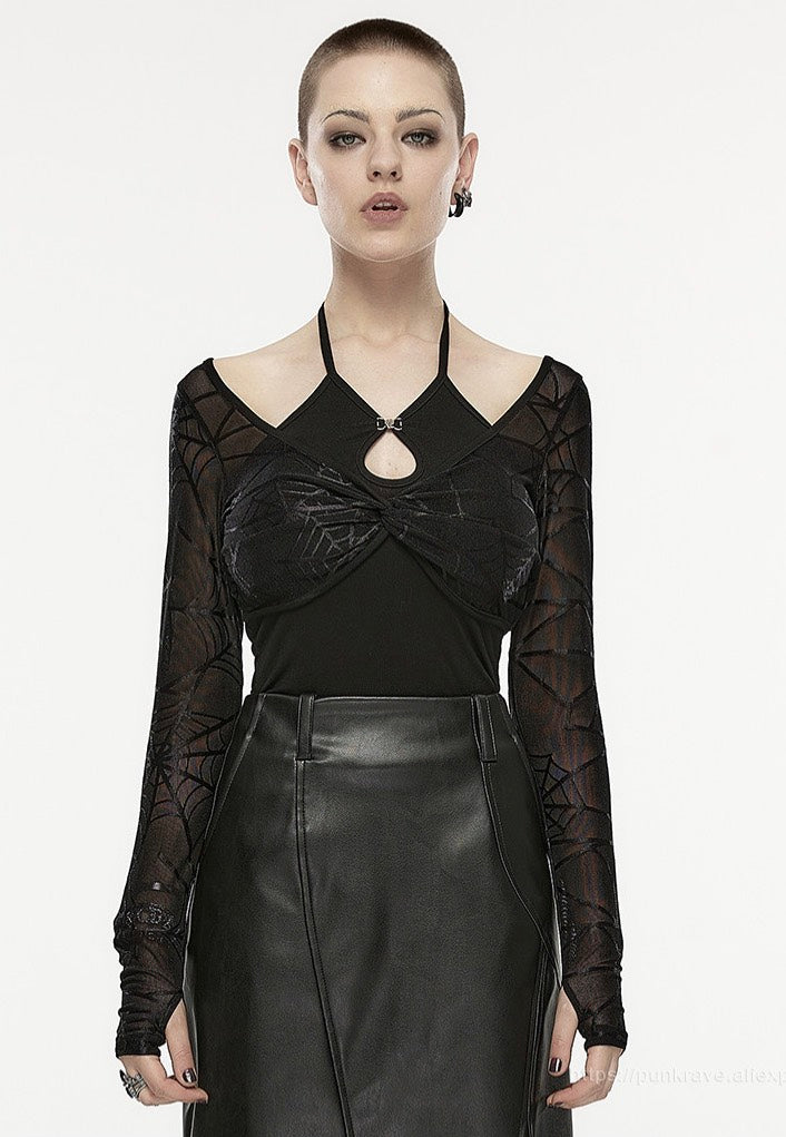 Punk Rave - Witch Bitch Halterneck Black - Top