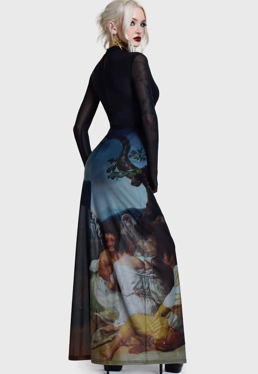 Killstar Witches' Sabbath Maxi Dress Black Dress