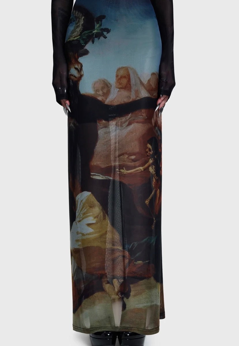 Killstar Witches' Sabbath Maxi Dress Black Dress