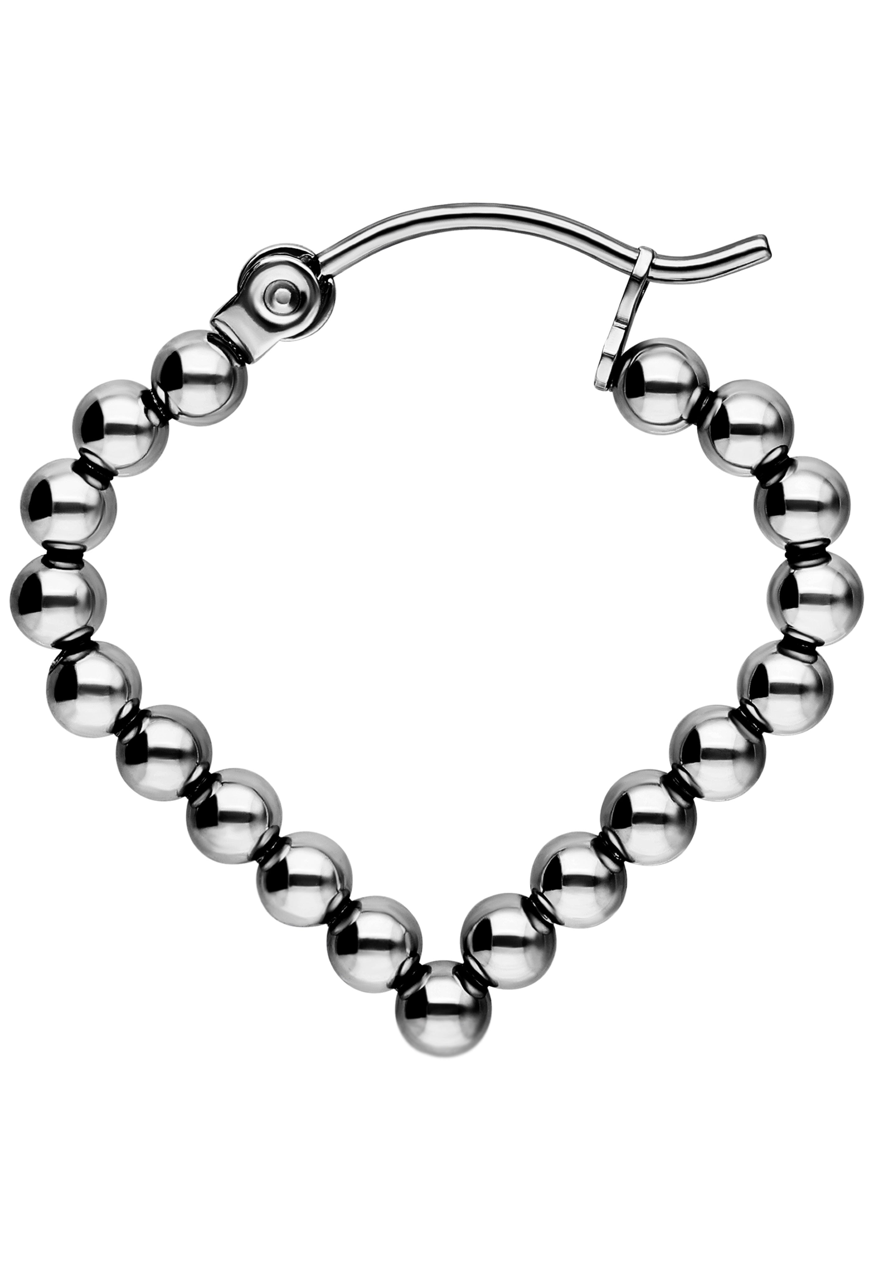 Wildcat - Bubble Polygon Hoops Silver - Earrings | Neutral-Image