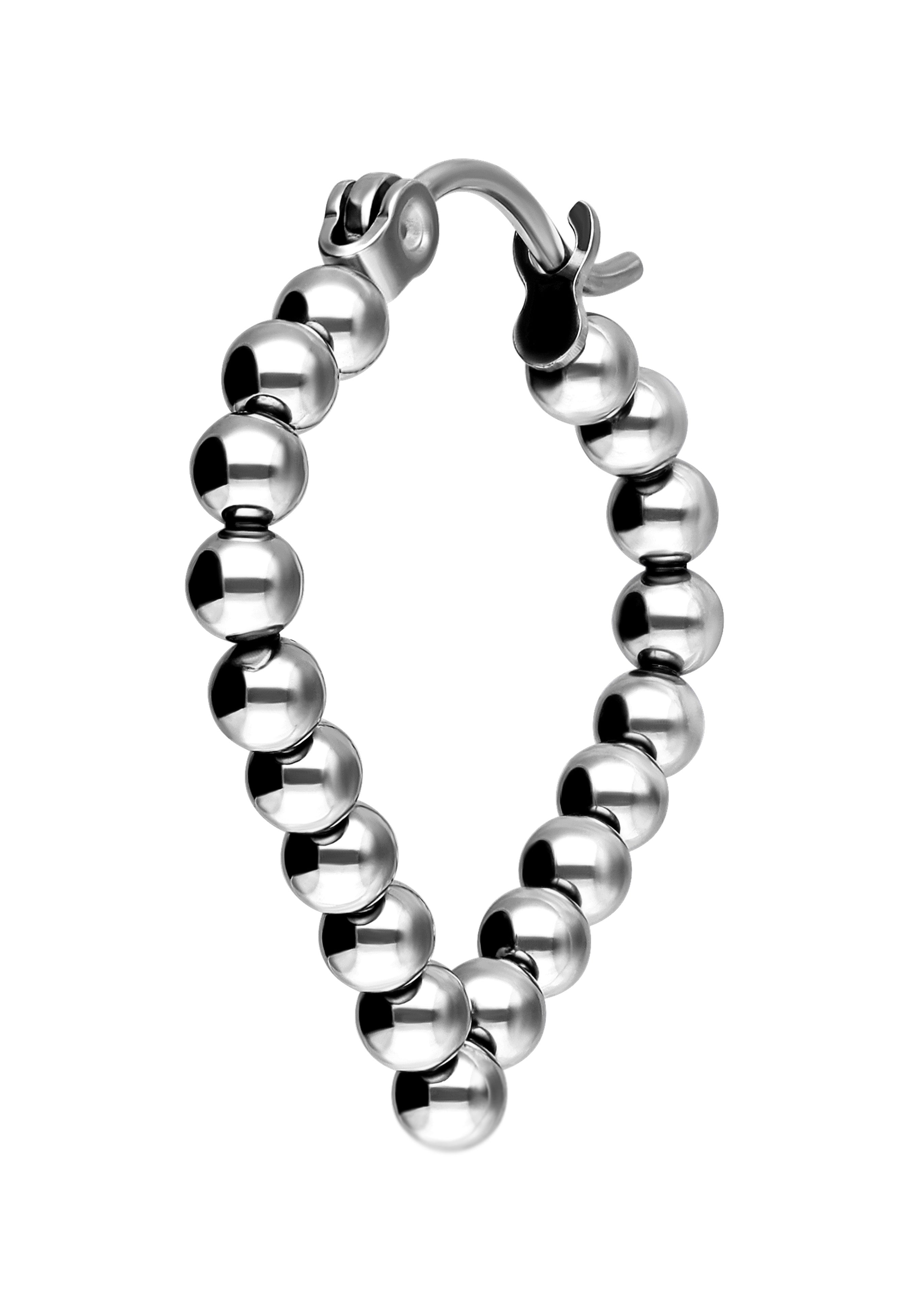 Wildcat - Bubble Polygon Hoops Silver - Earrings | Neutral-Image