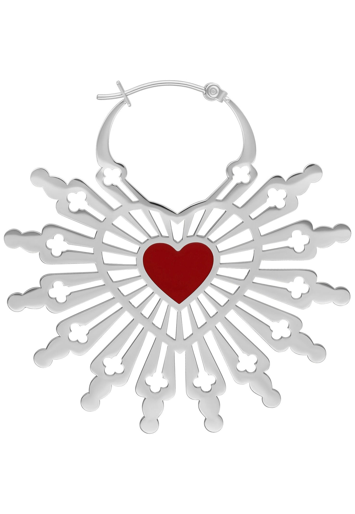 Wildcat - Sacred Heart Silver - Earrings | Neutral-Image