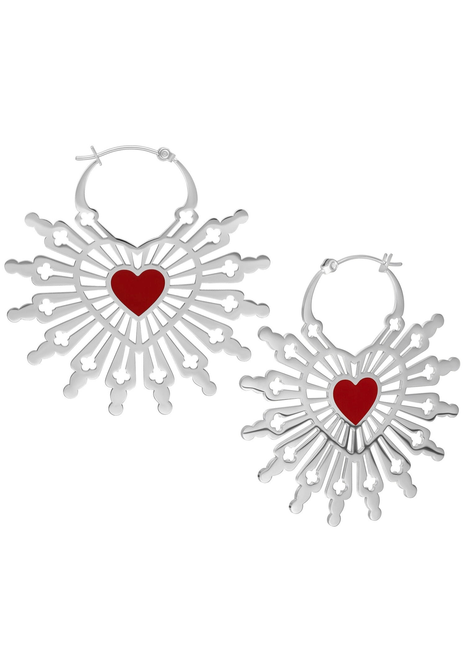Wildcat - Sacred Heart Silver - Earrings | Neutral-Image