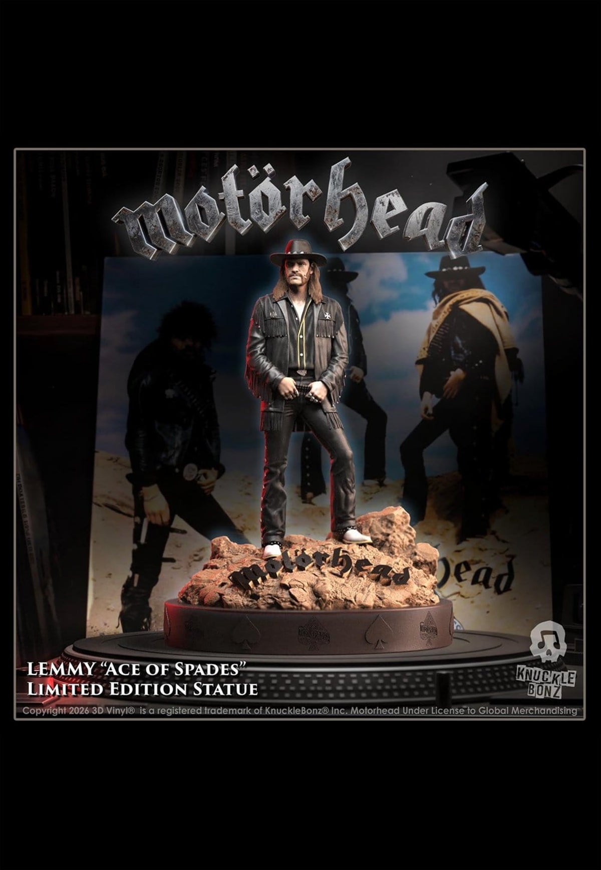 Motörhead Lemmy IV Ace of Spades Rock Iconz Statue