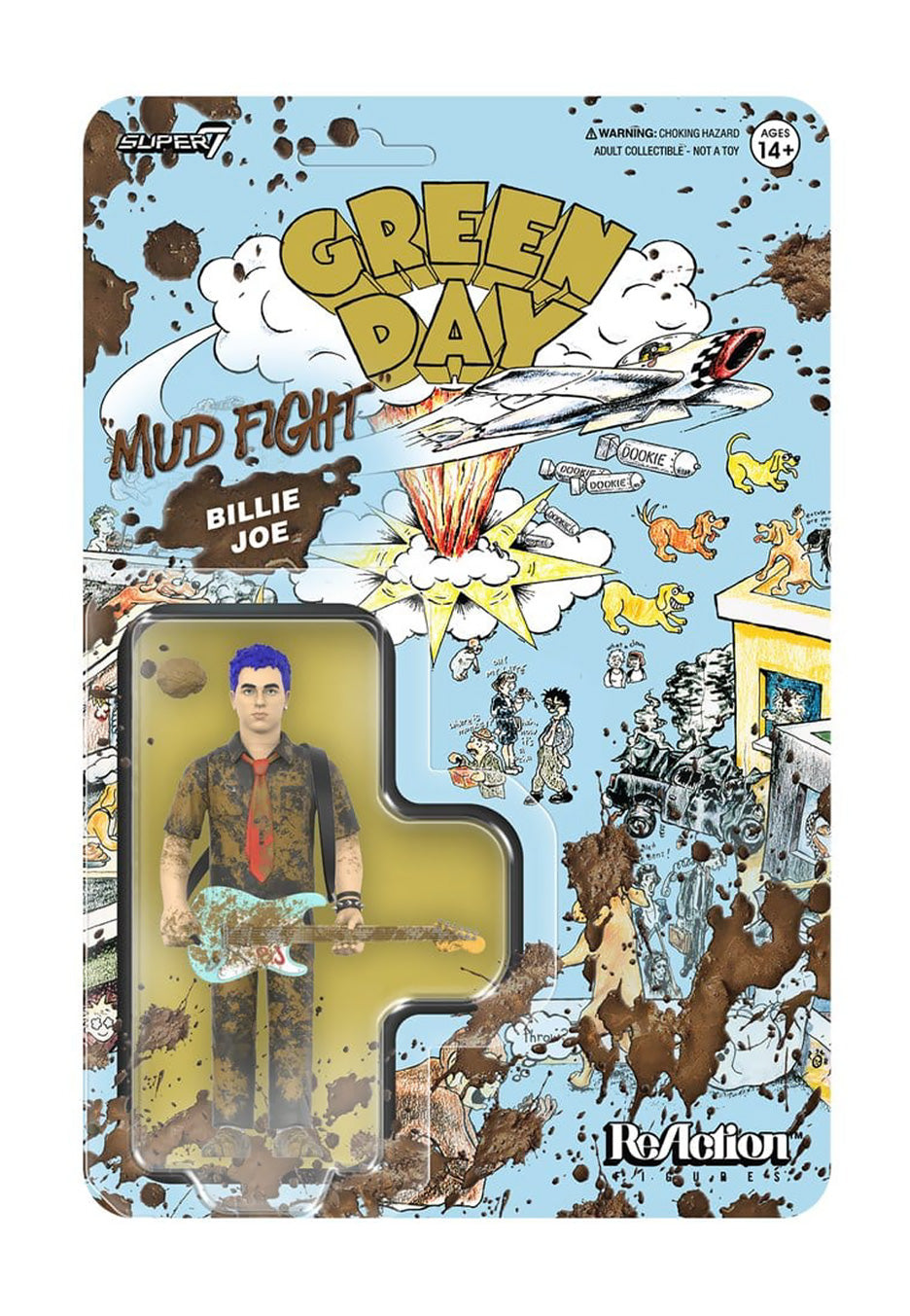 Green Day Billie Joe Armstrong (Mud Fight) ReAction Wave 01 Figure