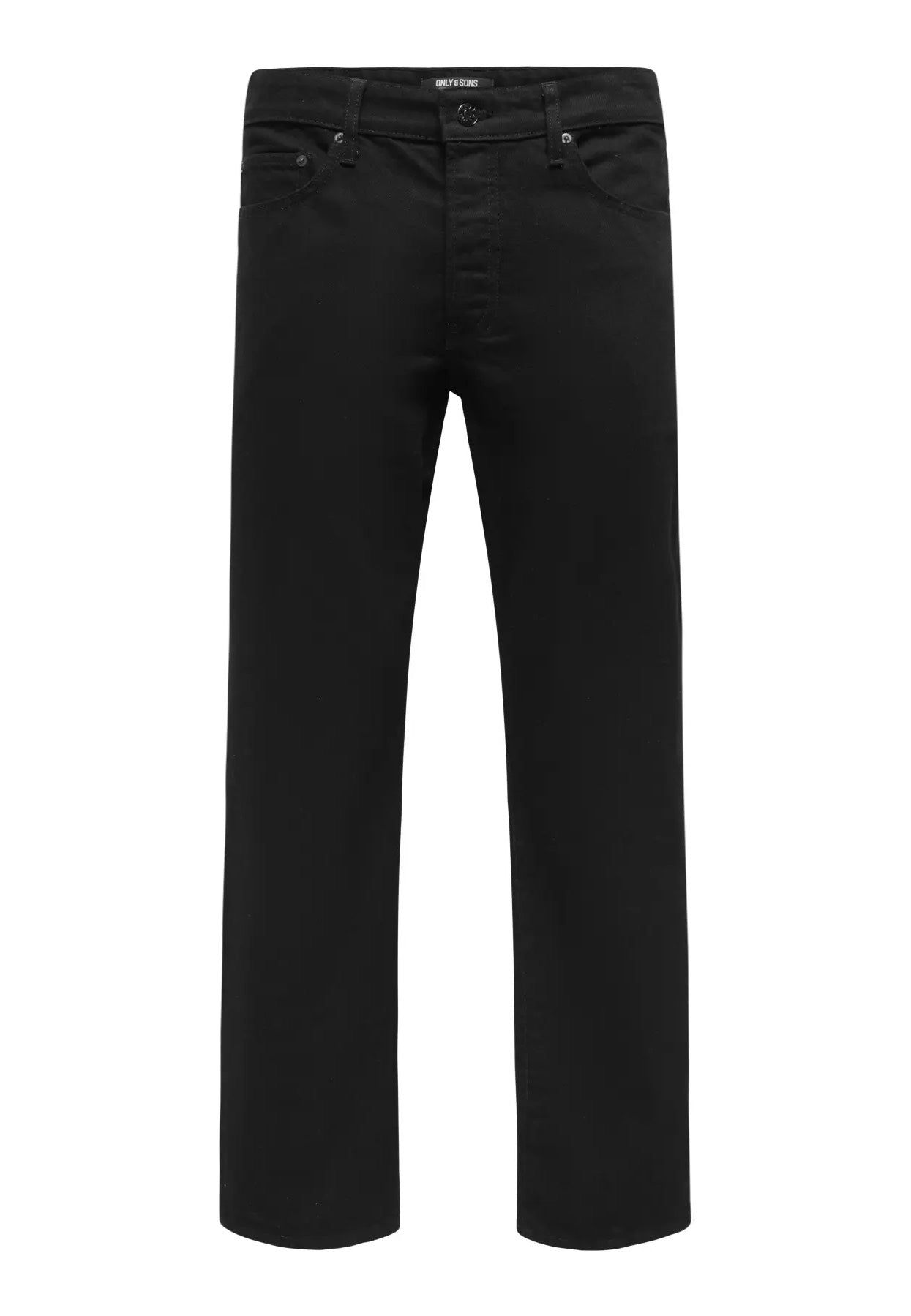 Only & Sons - Edge Straight Black Denim - Jeans | Men-Image