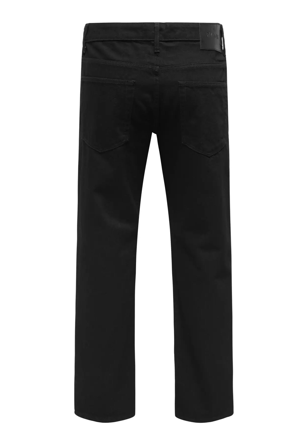 Only & Sons - Edge Straight Black Denim - Jeans | Men-Image