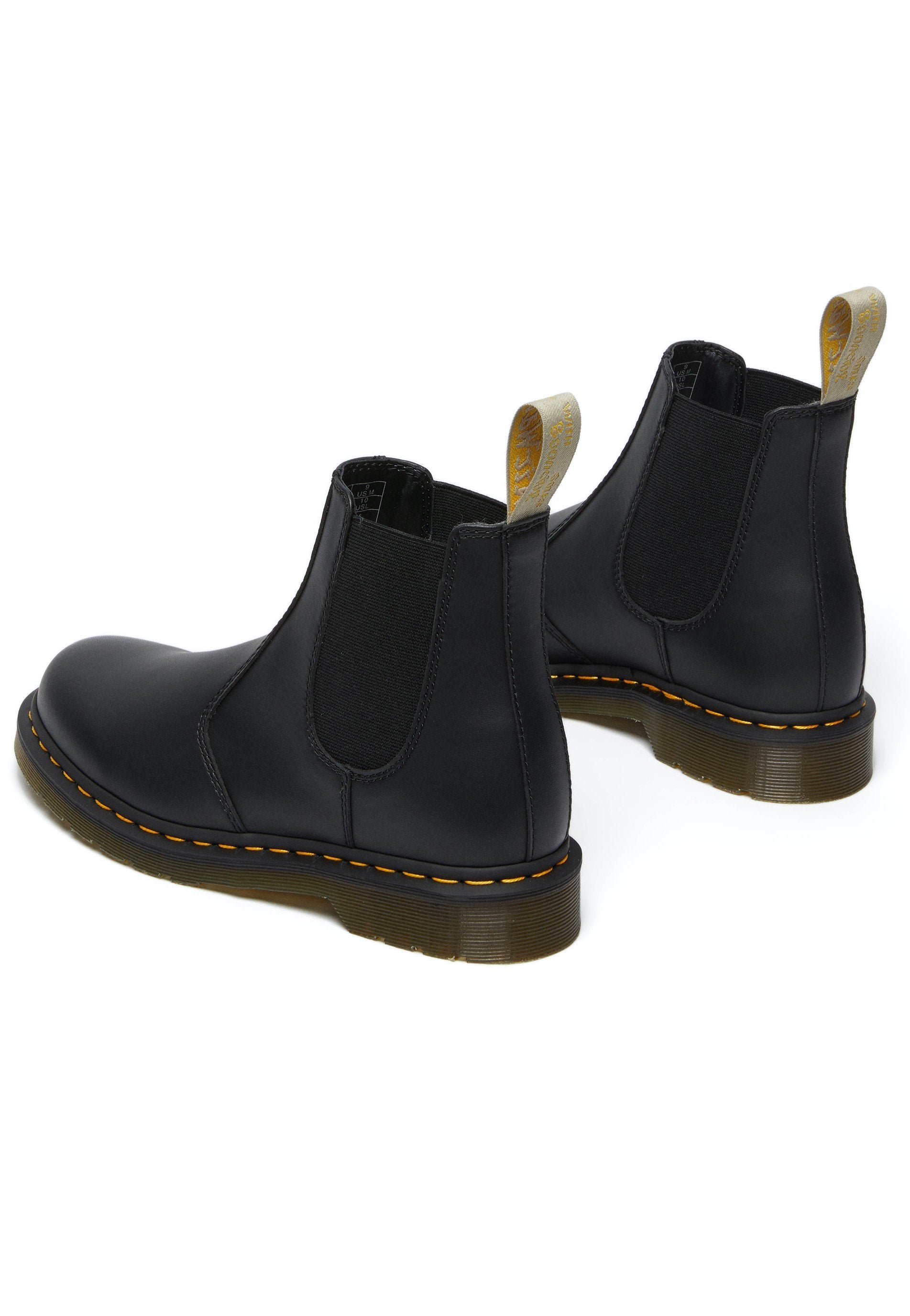 Dr. Martens - Vegan 2976 Chelsea Boots Black Felix Rub Off - Girl Shoes