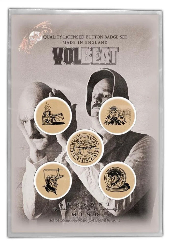 Volbeat - Servant Of The Mind - Button Set