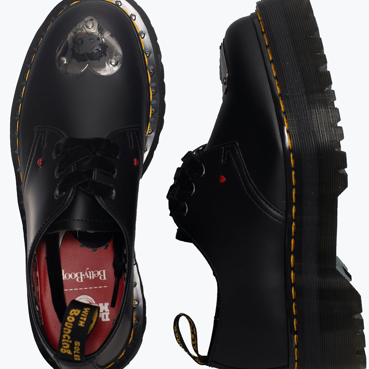 Dr. Martens x Betty Boop - 1461 Quad Black Smooth - Girl