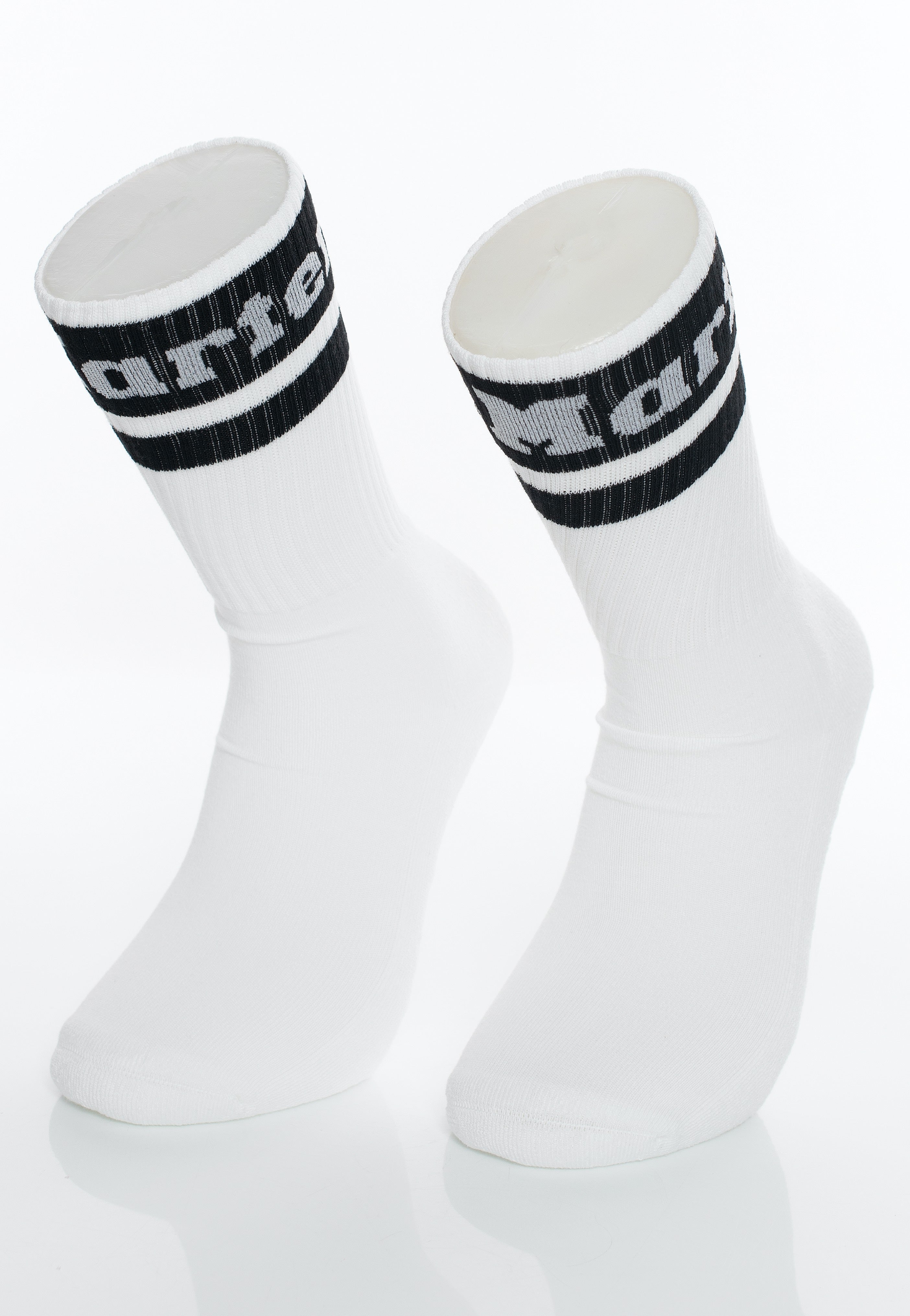 Dr. Martens - Athletic Logo White Cotton Blend & Black Cotton Blend - Socks