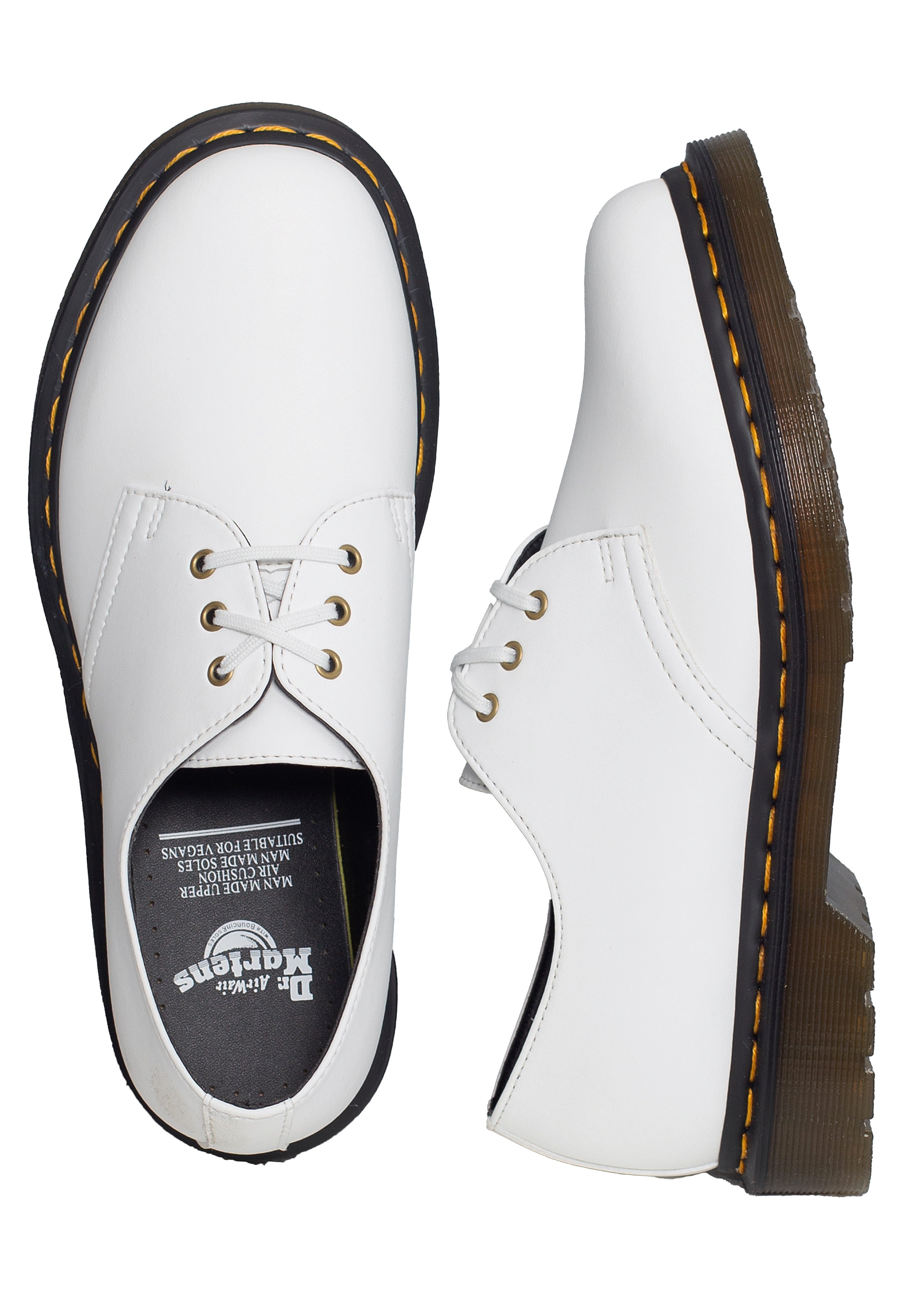 Dr. Martens - Vegan 1461 Optical White Kemble - Shoes