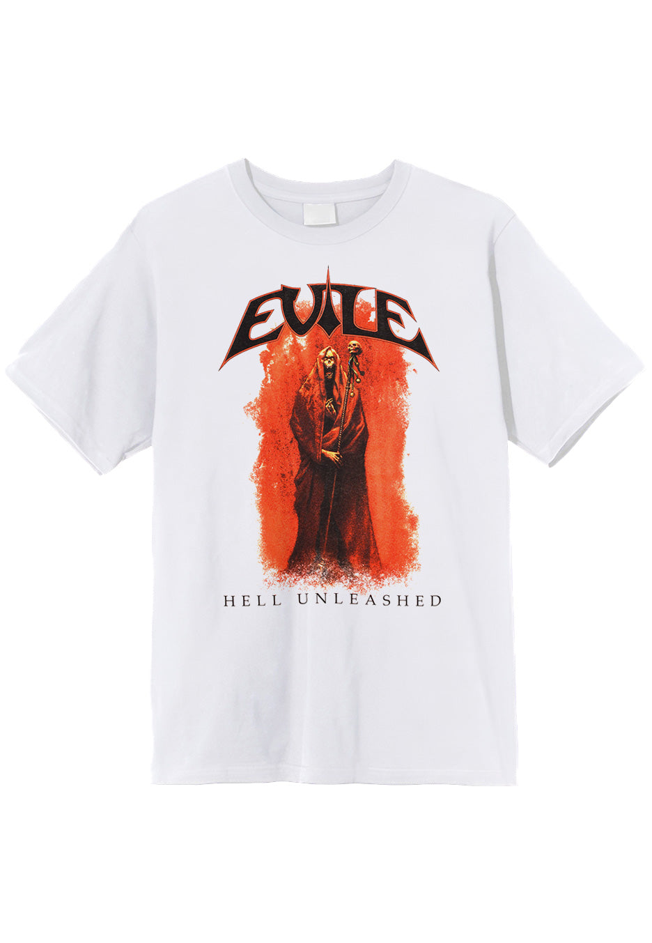 Evile - Hell Unleashed White - T-Shirt