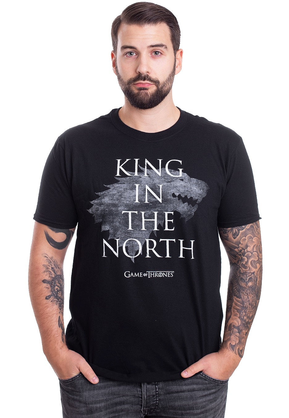 Game Of Thrones - King In The North Black - T-Shirt