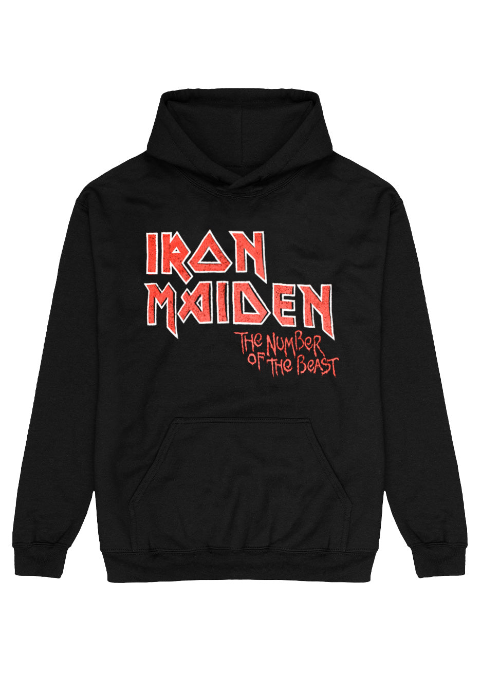 Iron Maiden - Vintage Logo Faded Edge Album - Hoodie