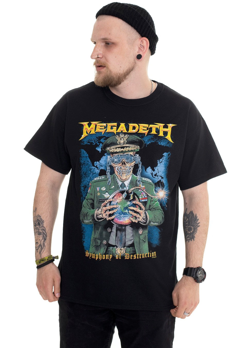 Megadeth - Vic W/Earth Bomb - T-Shirt