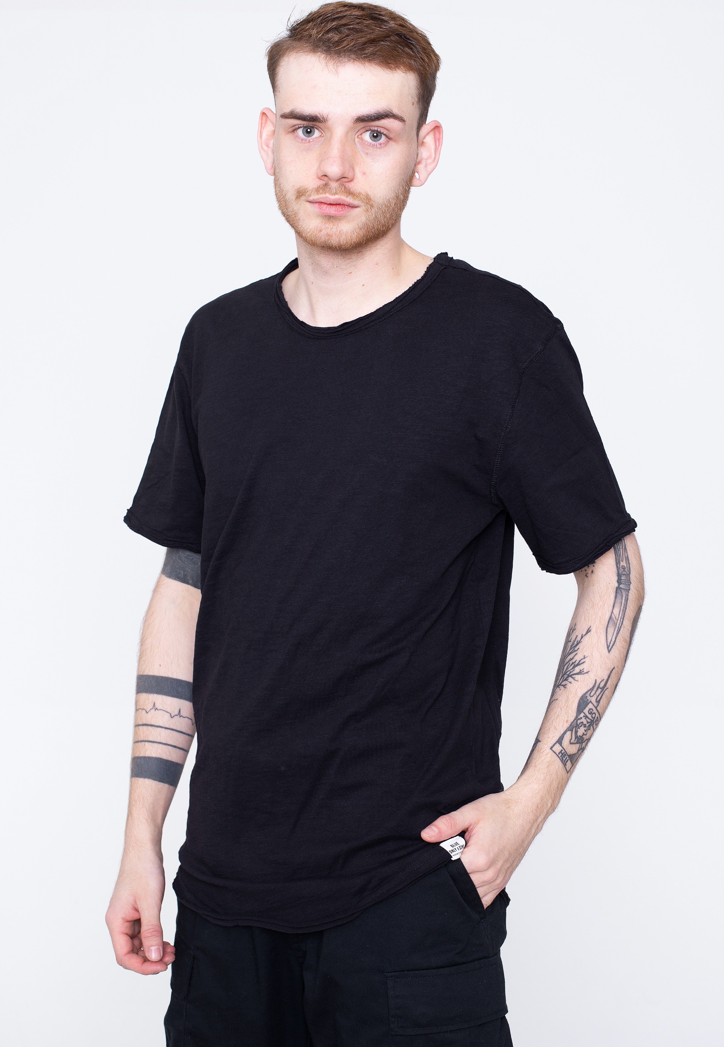 Only & Sons - Benne Life Longy Black - T-Shirt