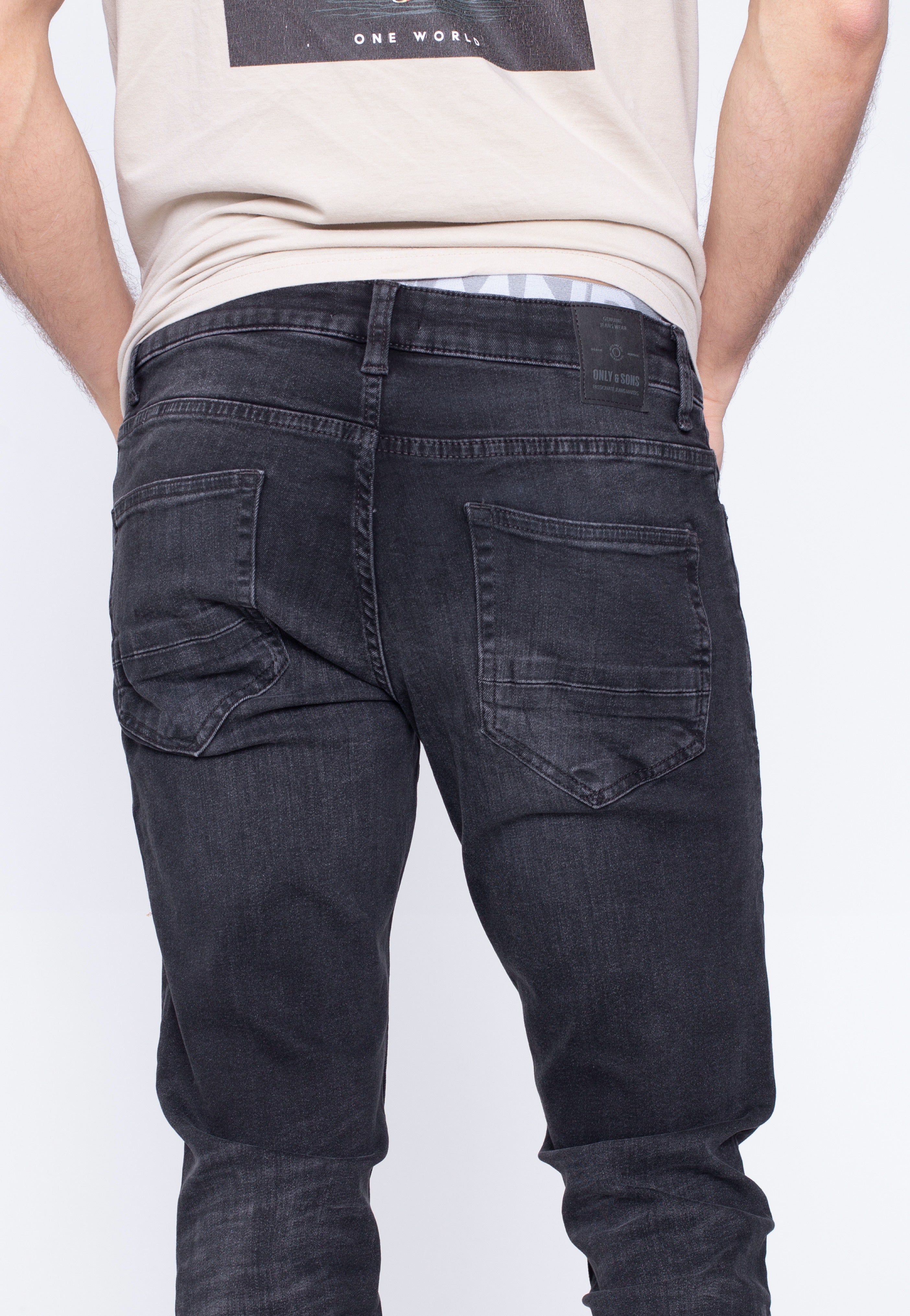 Only & Sons - Loom Slim Black Black Denim - Jeans