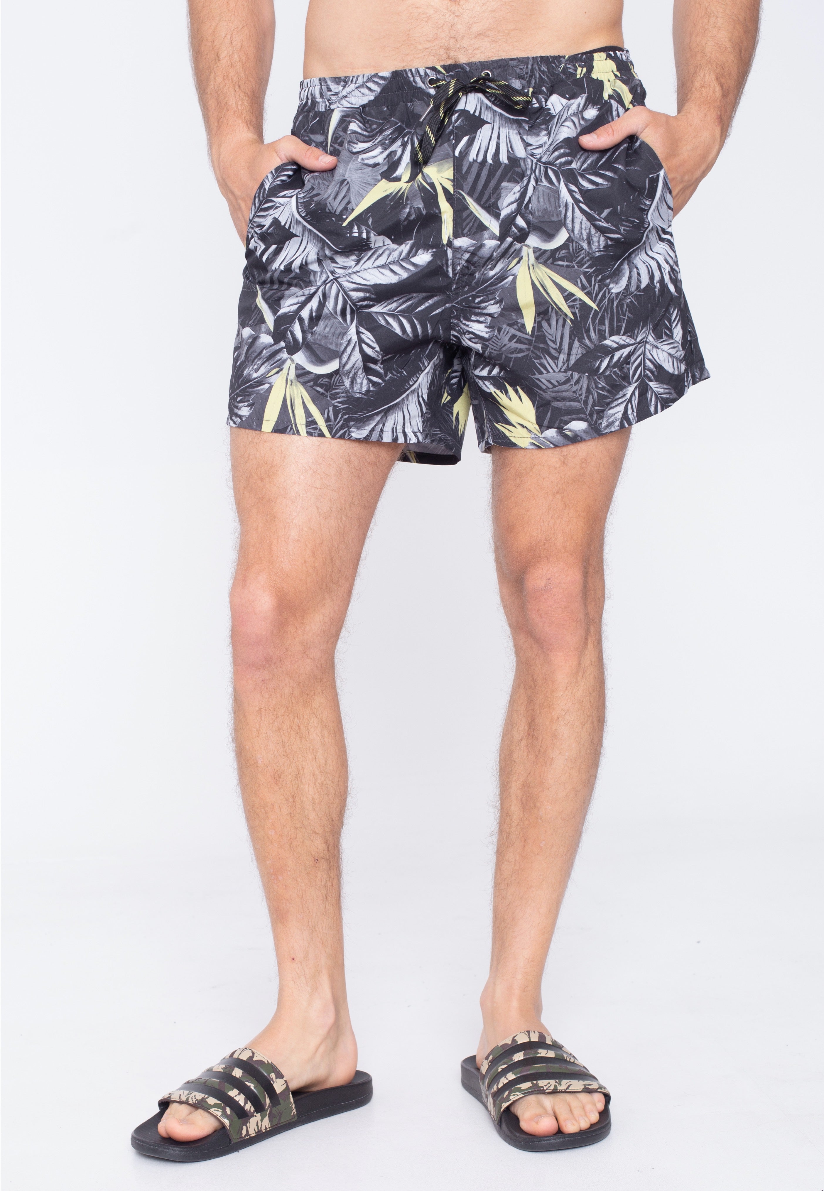 Only & Sons - Ted Swim Flora Black - Board Shorts