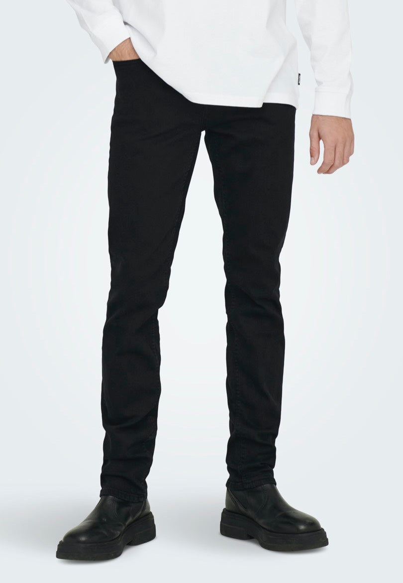 Only & Sons - Weft Reg Black Denim - Jeans