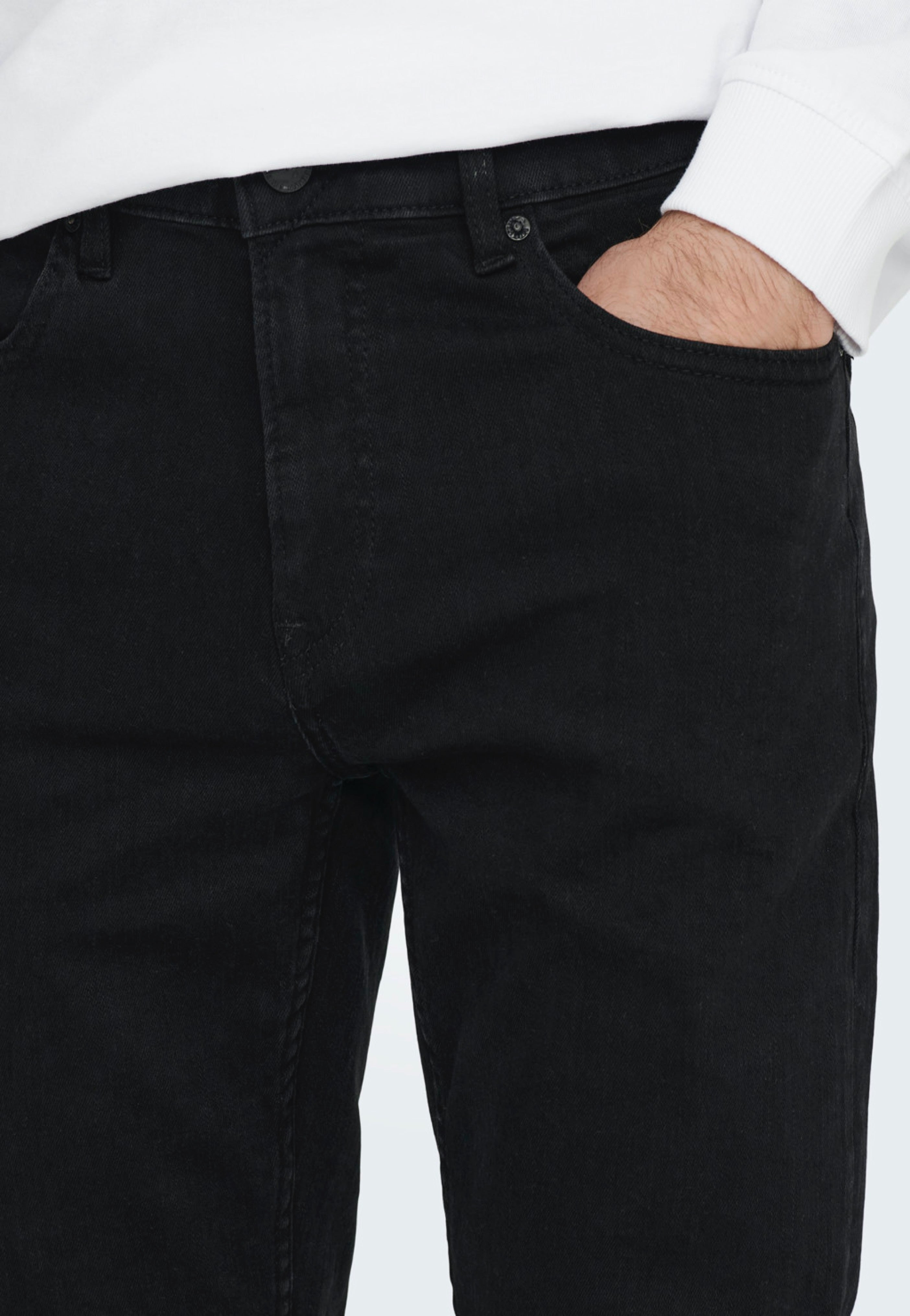 Only & Sons - Weft Reg Black Denim - Jeans