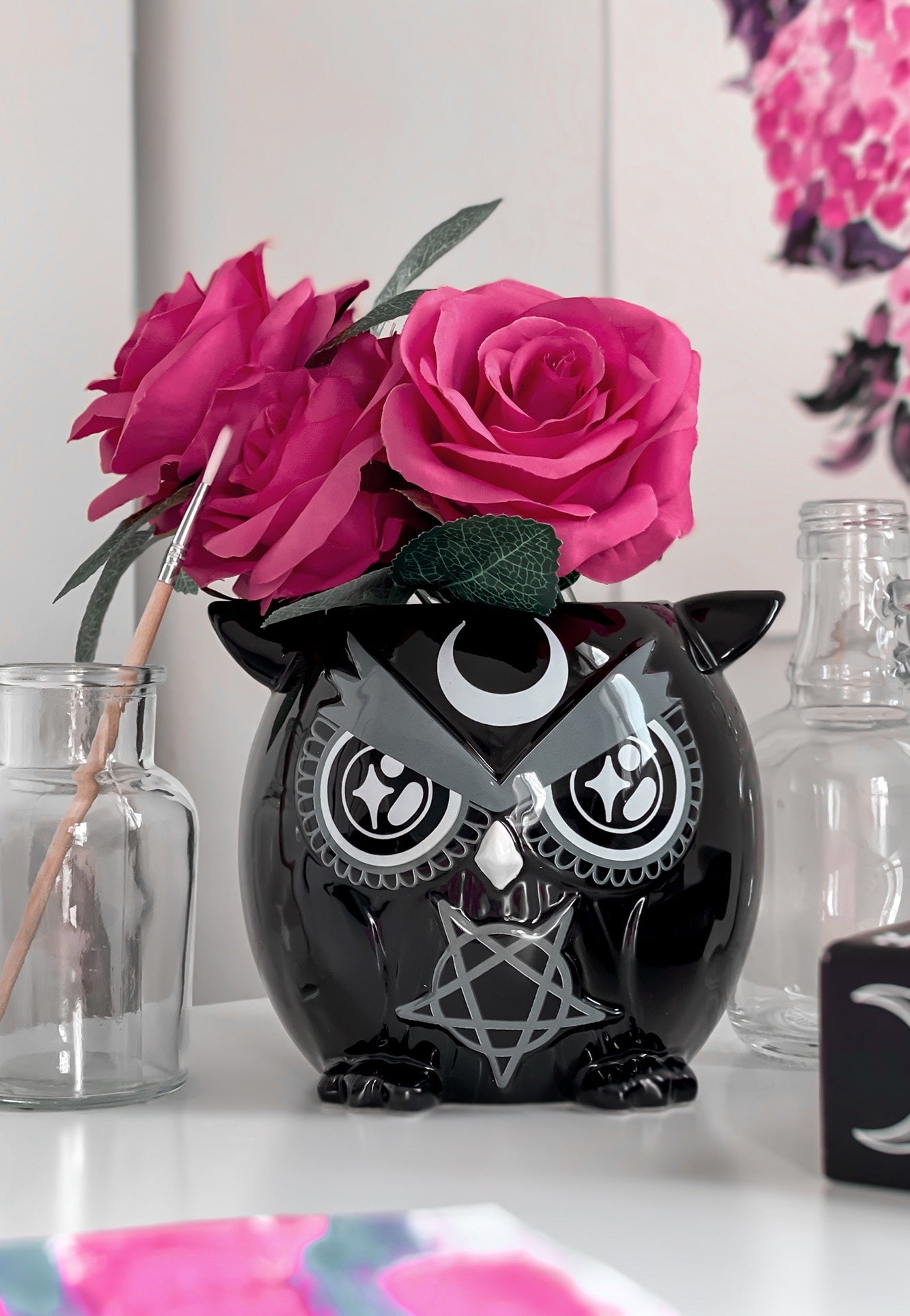 Killstar - Owl Black - Vase
