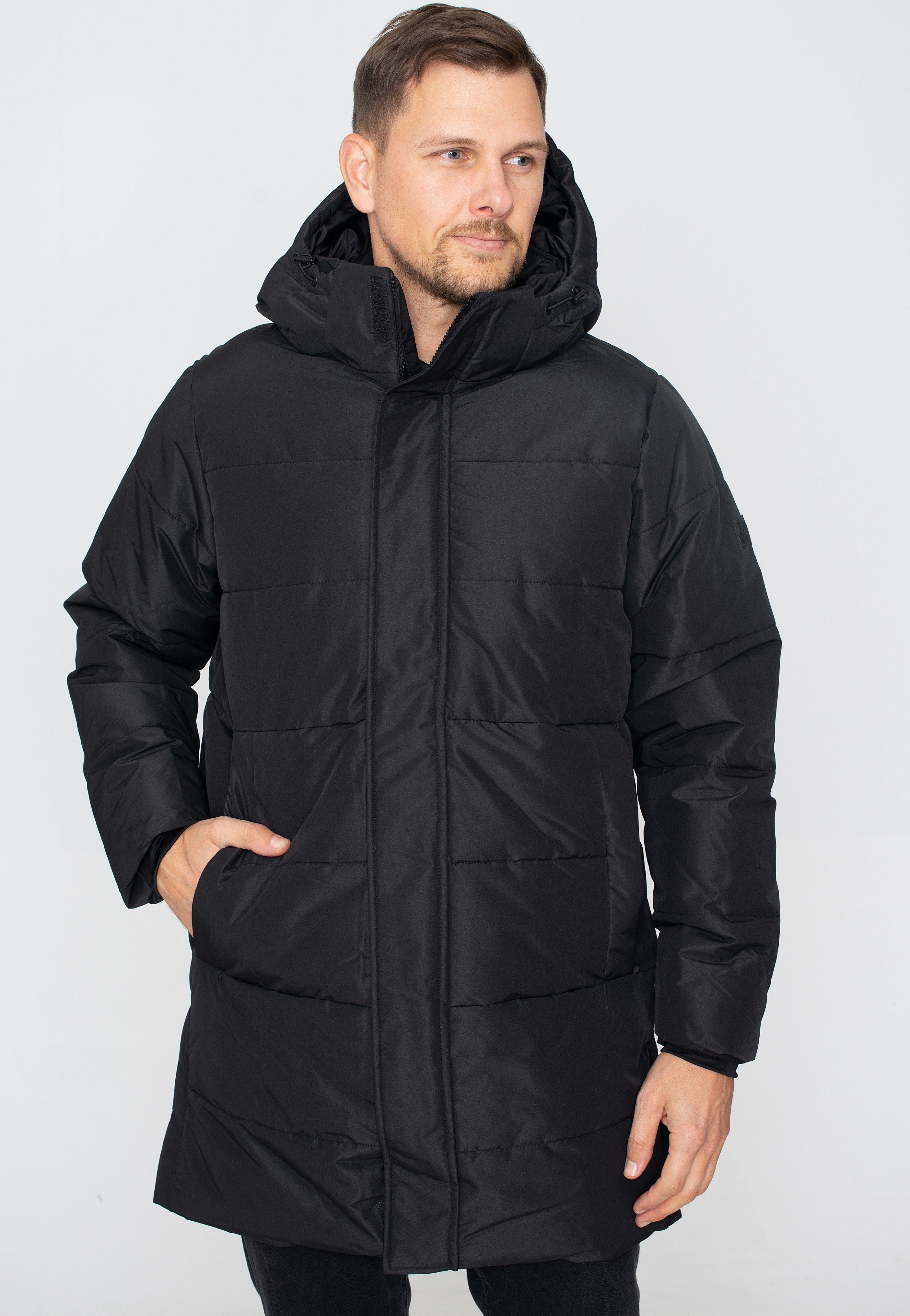 Only & Sons - Carl Long Quilted Black - Jacket