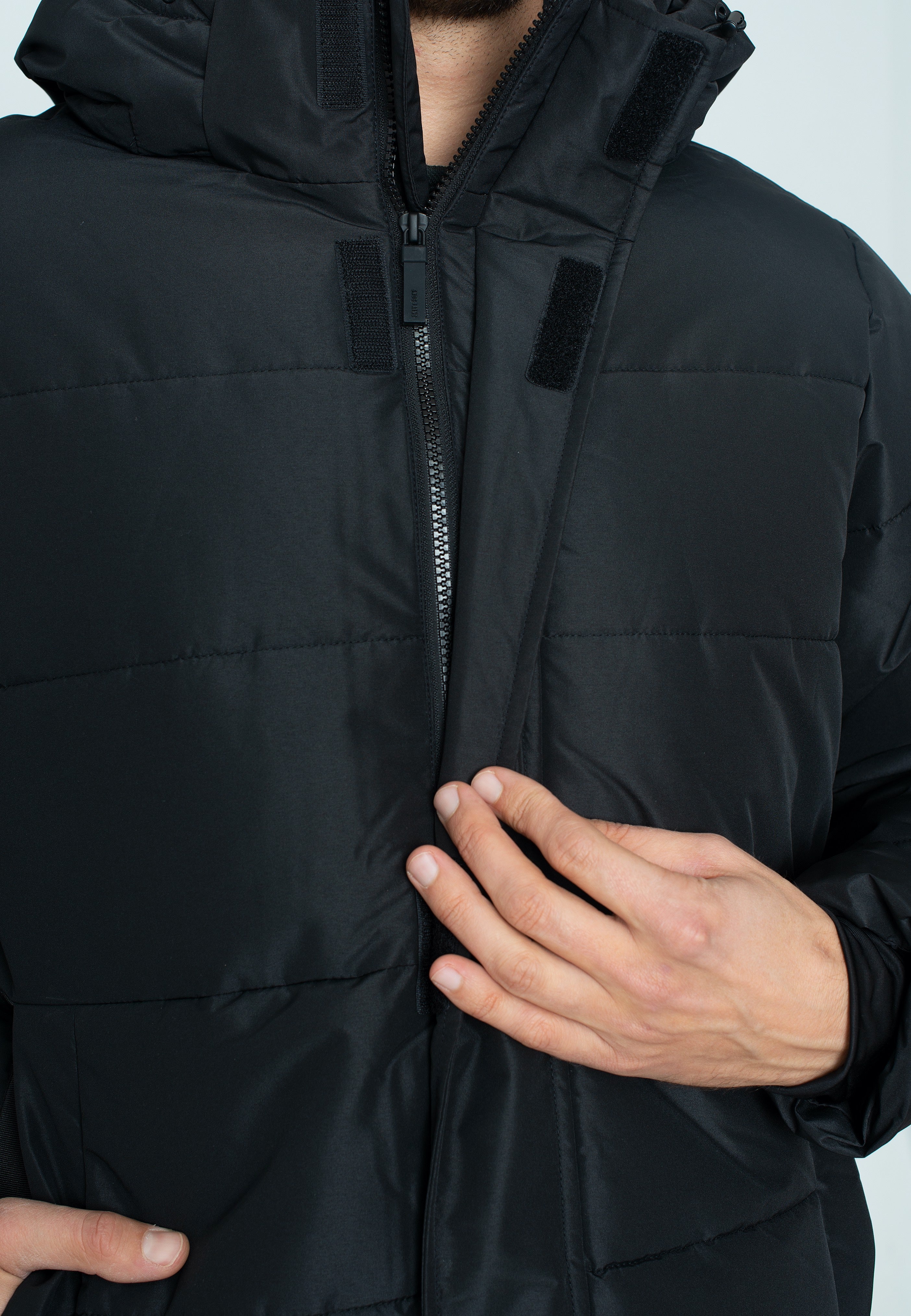 Only & Sons - Carl Long Quilted Black - Jacket