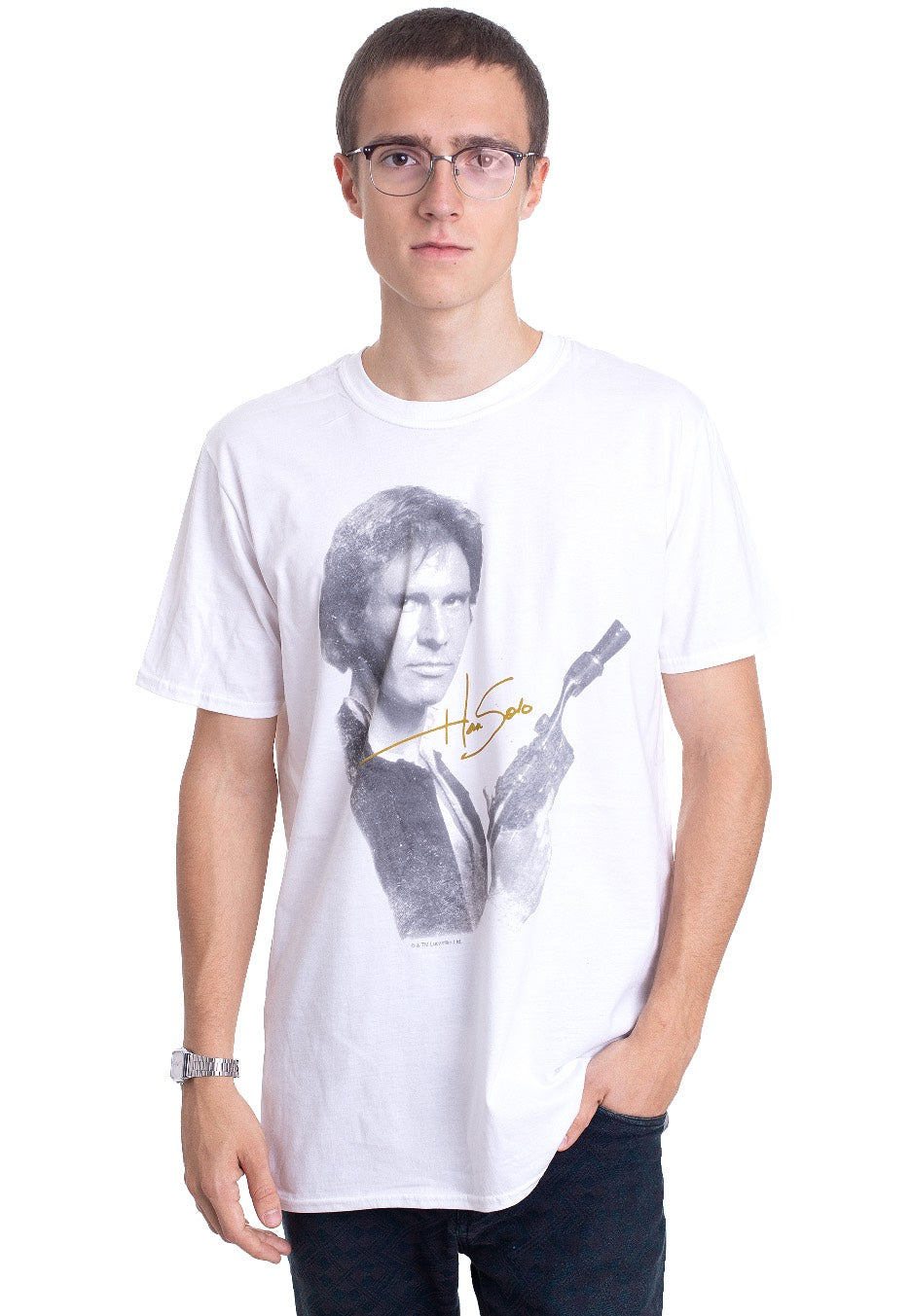 Star Wars - Han Solo Portrait White - T-Shirt